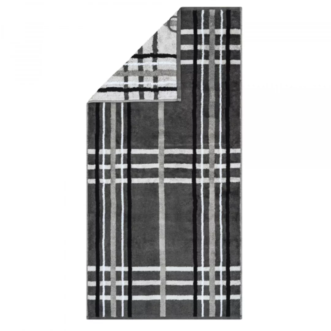 Cawö Handtücher Noblesse Check 1089 - Farbe: anthrazit - 77 - Handtuch 50x1 günstig online kaufen