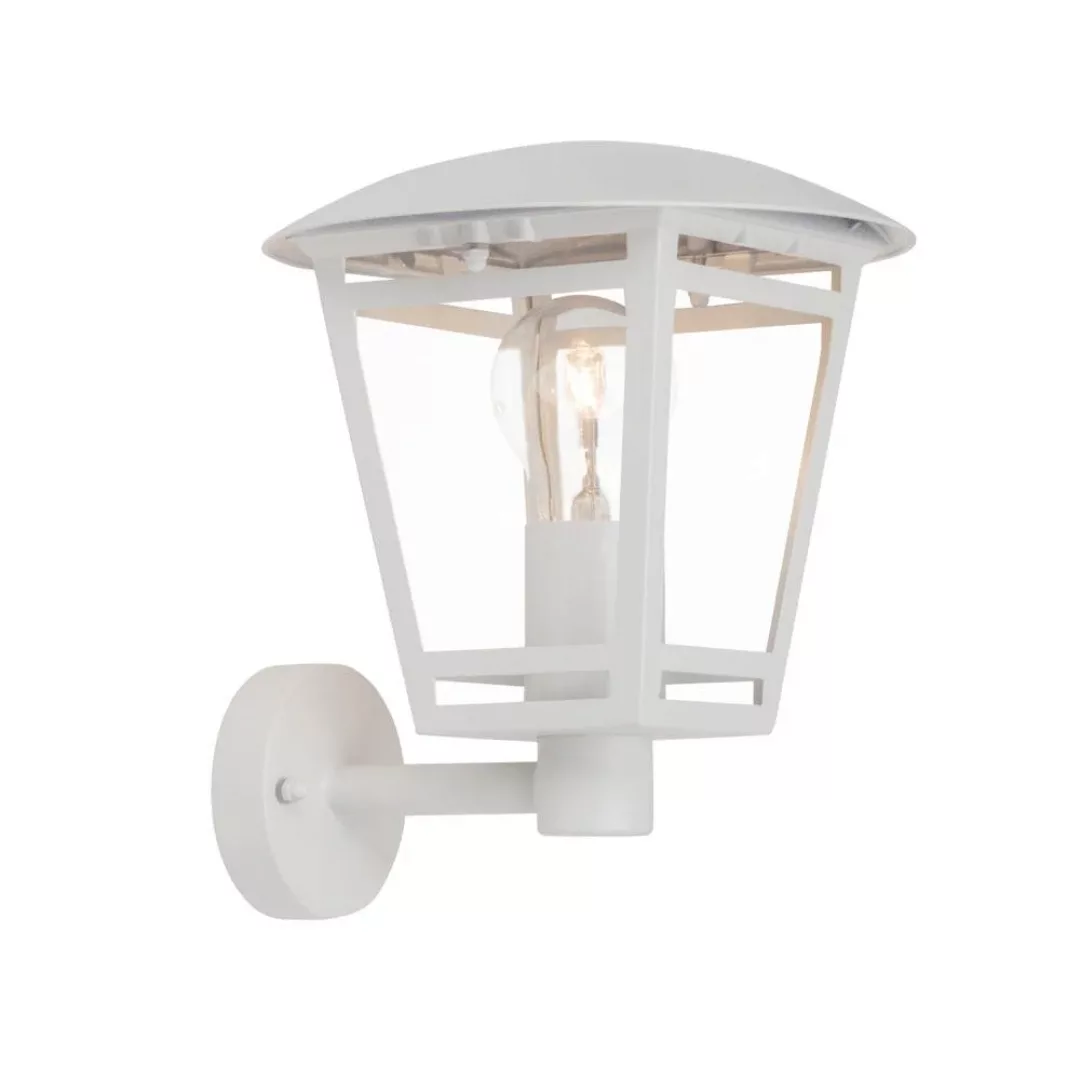 Brilliant Außen-Wandlampe Riley Weiß 24 cm x 23 cm günstig online kaufen