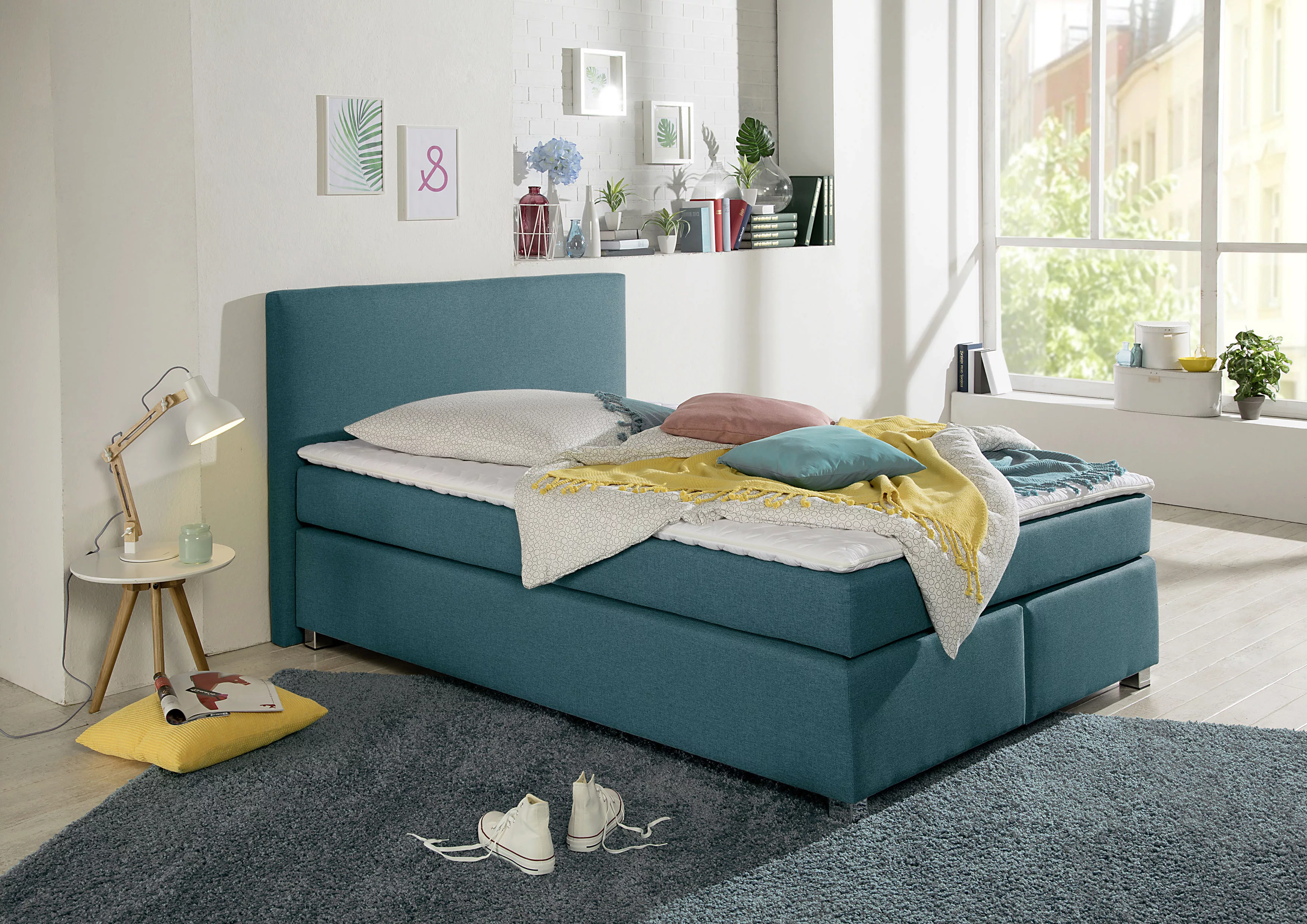 INOSIGN Boxspringbett "Eliana", inkl. Topper, in 4 Breiten, 3 Matratzenarte günstig online kaufen