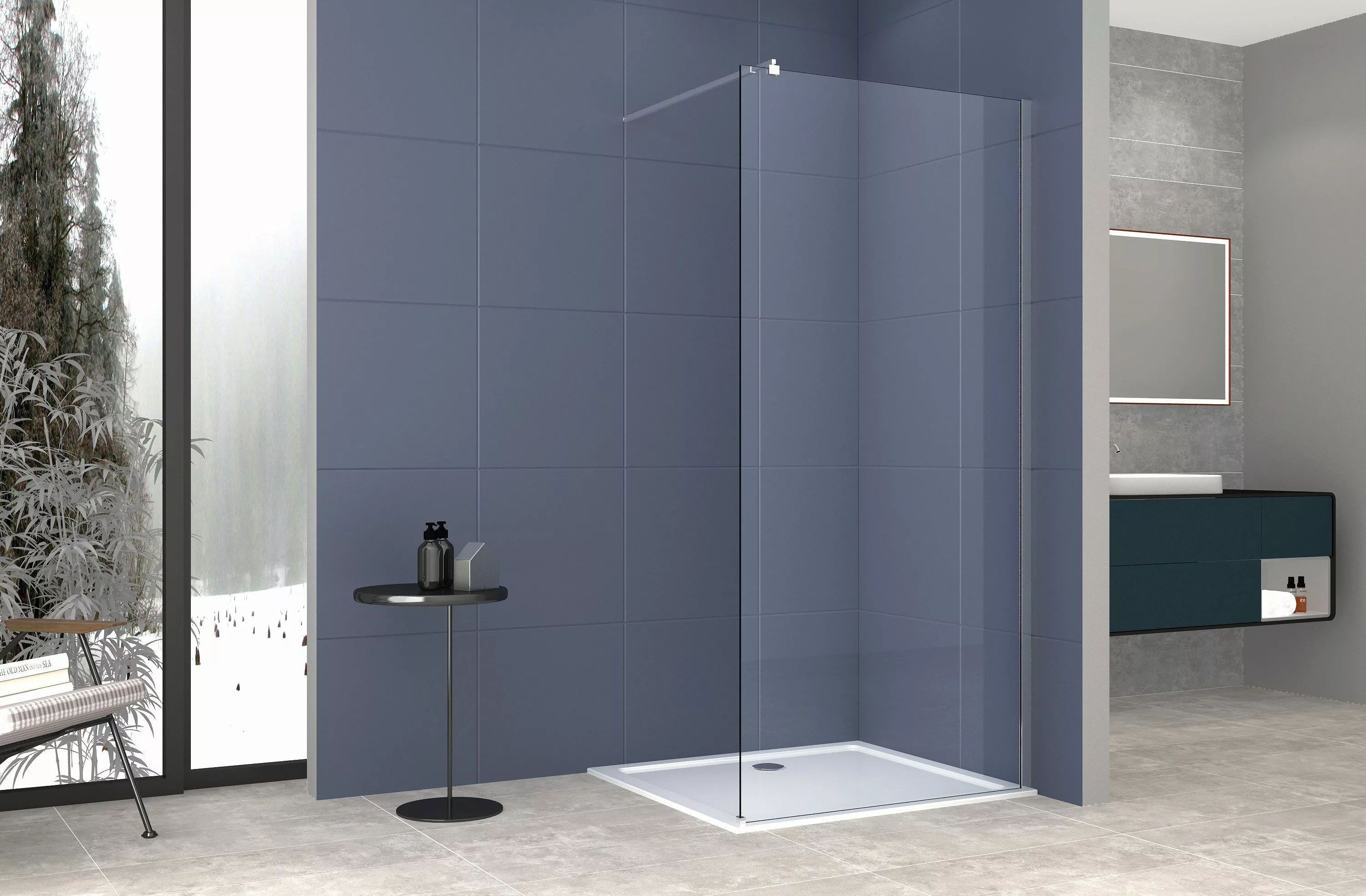 welltime Walk-in-Dusche Tropea, Einscheibensicherheitsglas, (1 tlg), günstig online kaufen