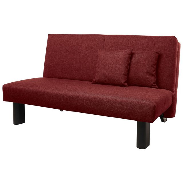 58 aufm Kessel Sofa Kalomira Bezug Flachgewebe Metall schwarz / rot 21496, günstig online kaufen