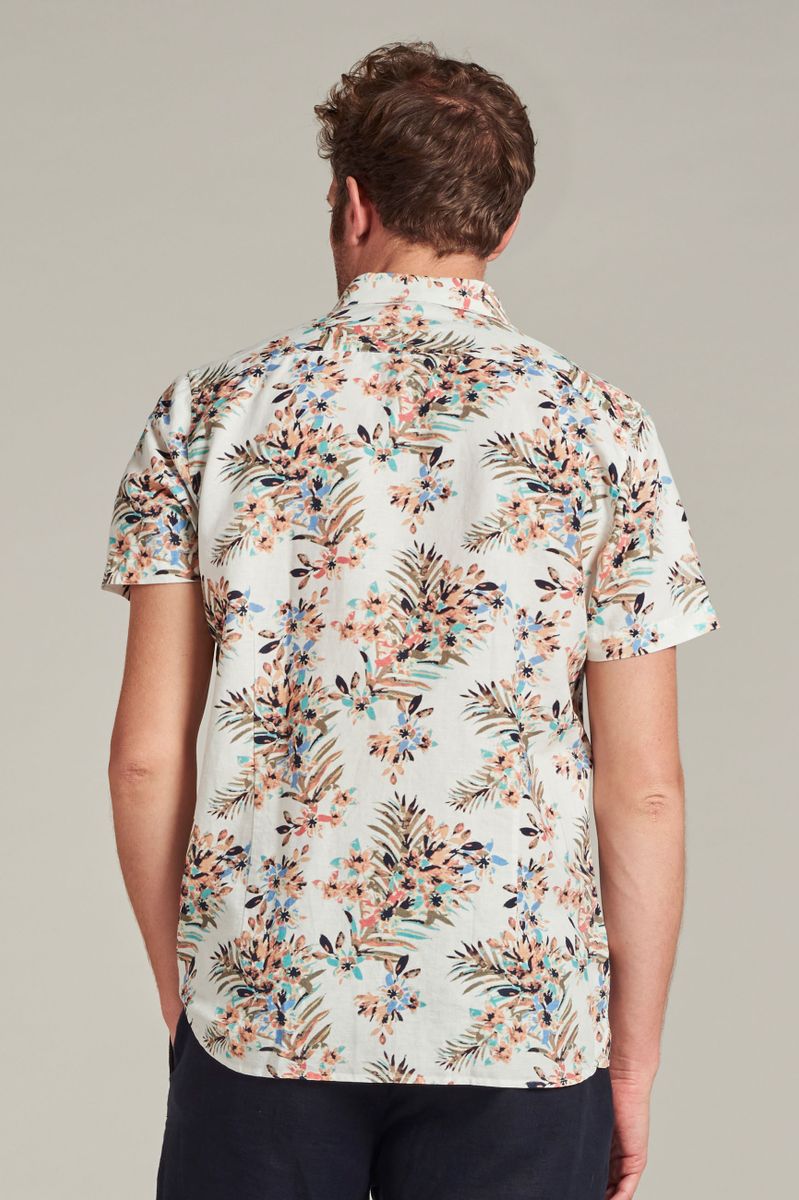 Dstrezzed Hemd Painted Flower Weiß - Größe XL günstig online kaufen