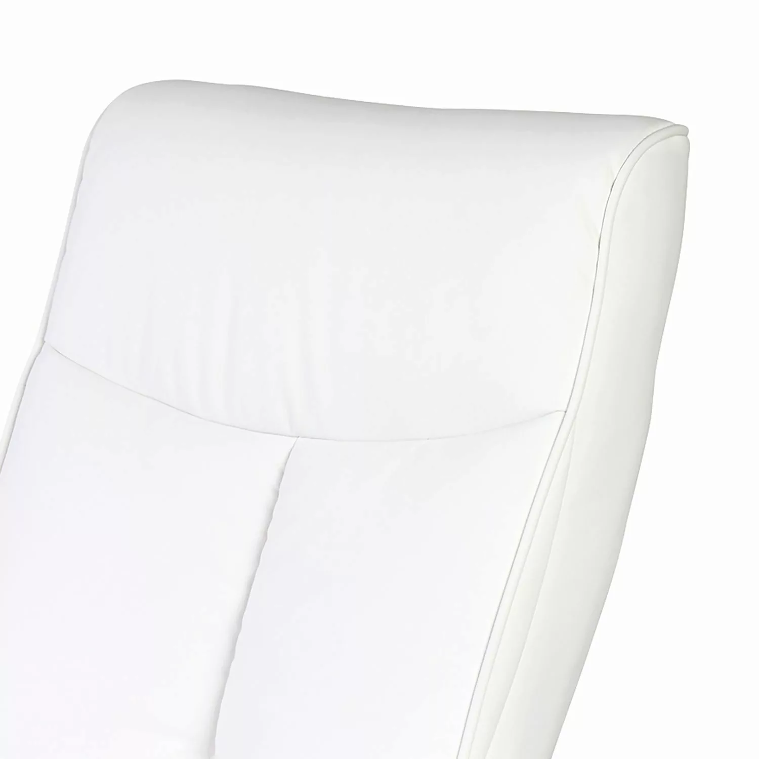 home24 mooved Relaxsessel Kenzo Weiß Kunstleder mit Hocker/Relaxfunktion 80 günstig online kaufen