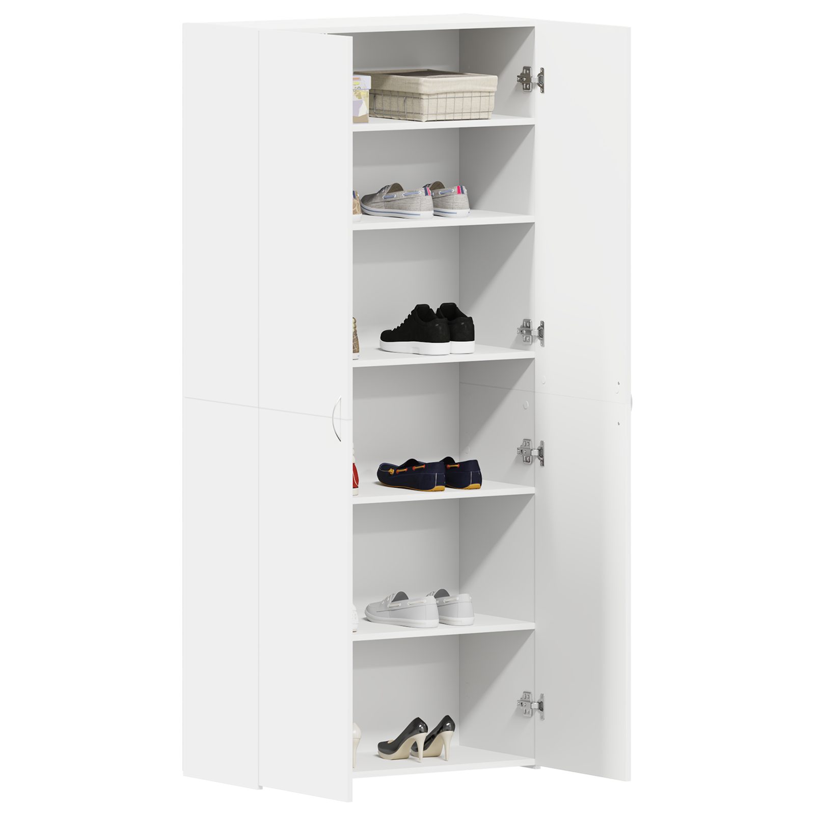 vidaXL Schuhregal Schuhschrank Weiß 80x35,5x180 cm günstig online kaufen