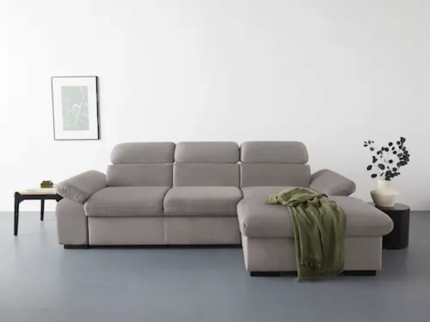 COTTA Ecksofa "Lola", (Set, mit Hocker) günstig online kaufen