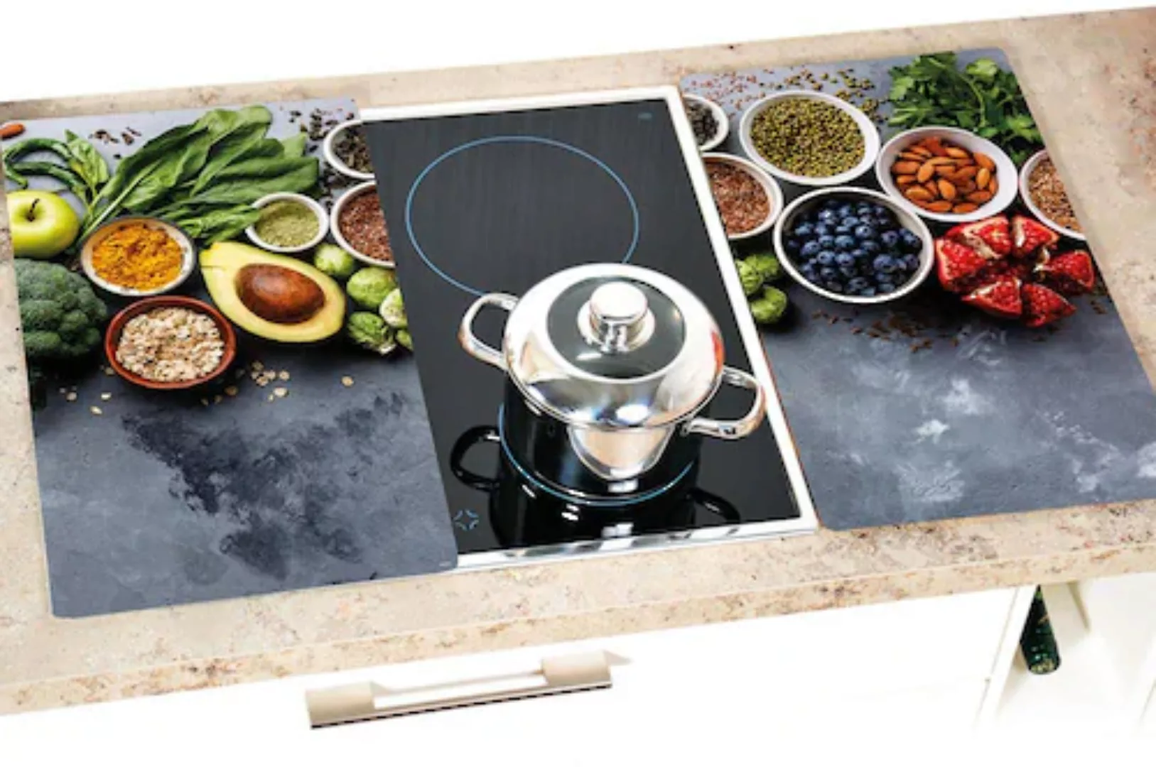 KESPER Schneide- und Abdeckplatte "Healthy Kitchen", (Set, 2 tlg.) günstig online kaufen