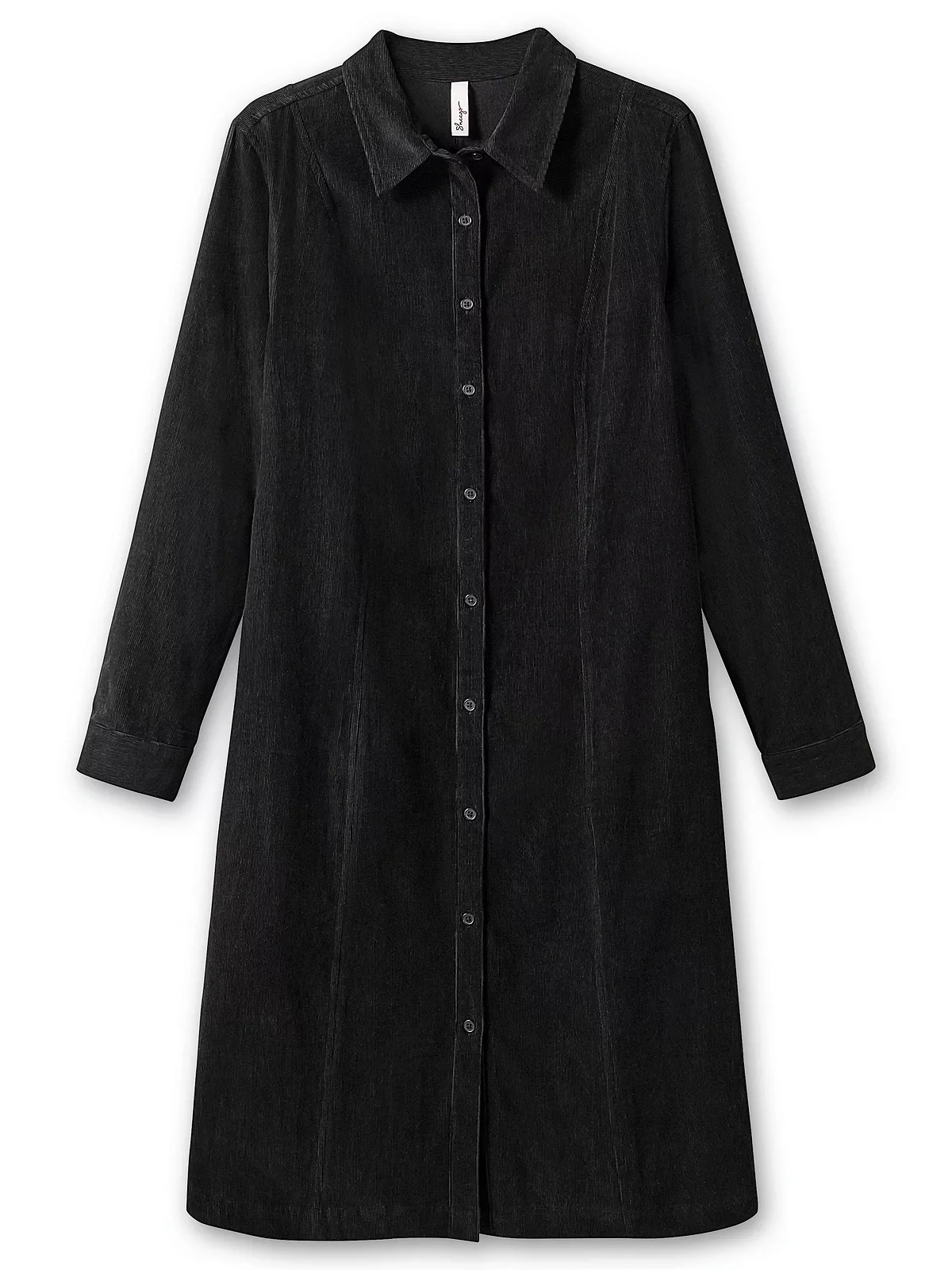 Sheego Blusenkleid "Große Größen", aus weichem Cord, mit Krempelarm günstig online kaufen