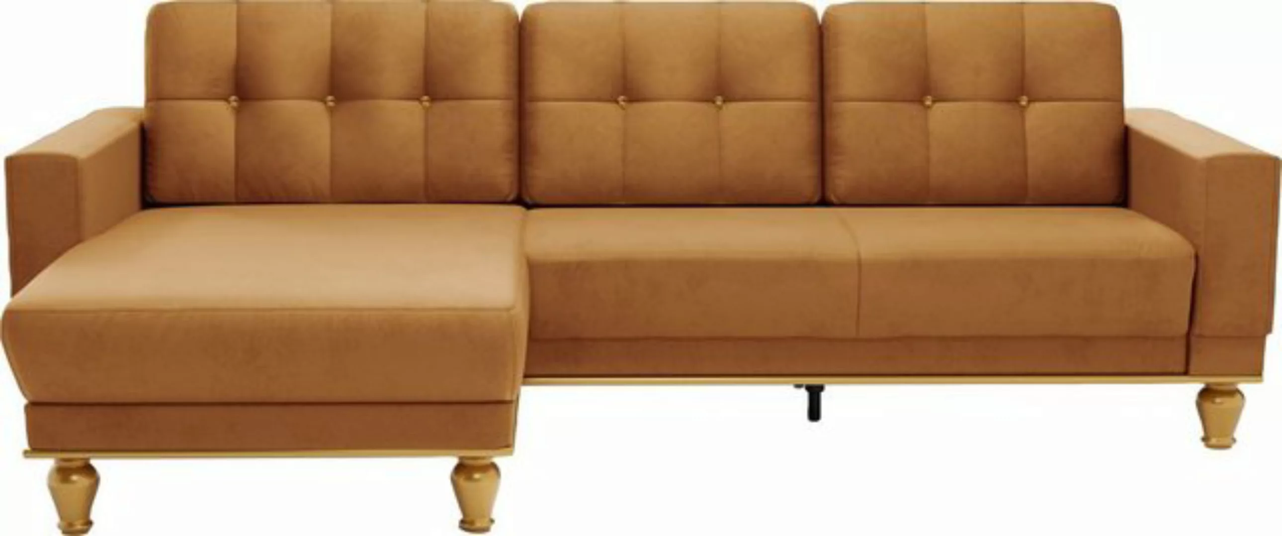 sit&more Ecksofa Orient 5 V L-Form, mit Strass-Stein, wahlweise mit Bettfun günstig online kaufen