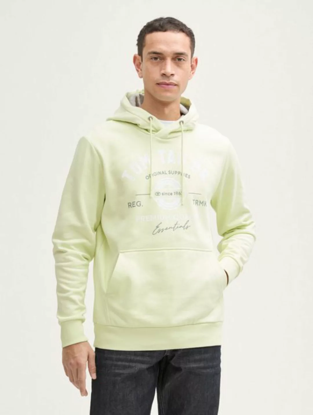 TOM TAILOR Sweatshirt Hoodie Sweatshirt mit Logo-Print günstig online kaufen