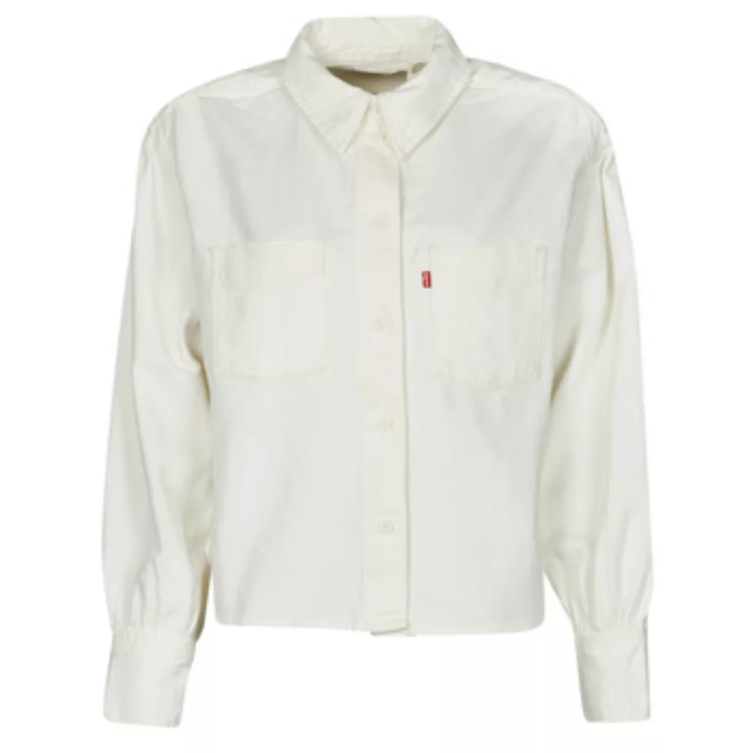 Levi's – Kastenförmiges Utility-Hemd in Weiß günstig online kaufen