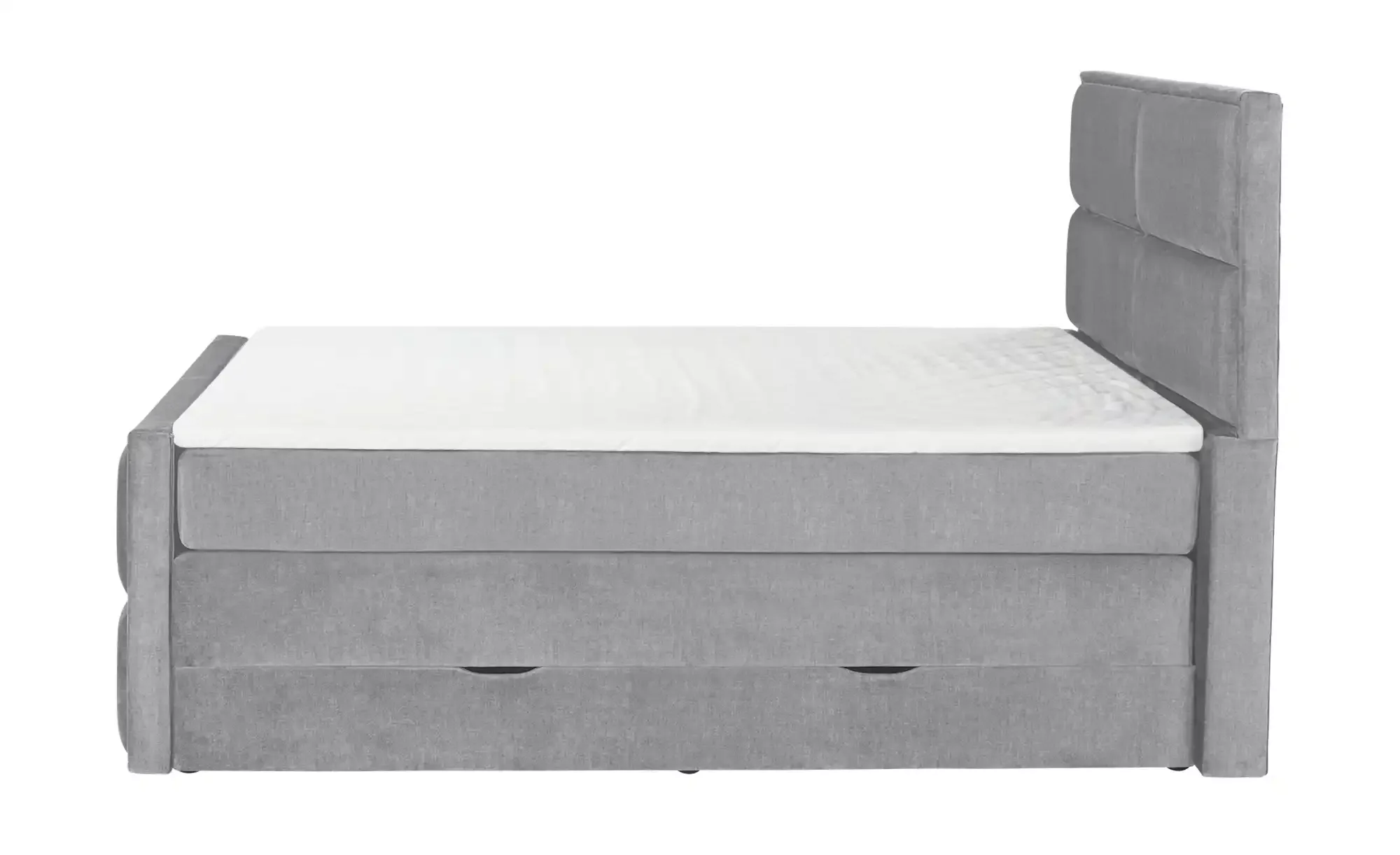 uno Boxspringbett mit Stauraum  Croco ¦ grau ¦ Maße (cm): B: 177 H: 136 Bet günstig online kaufen