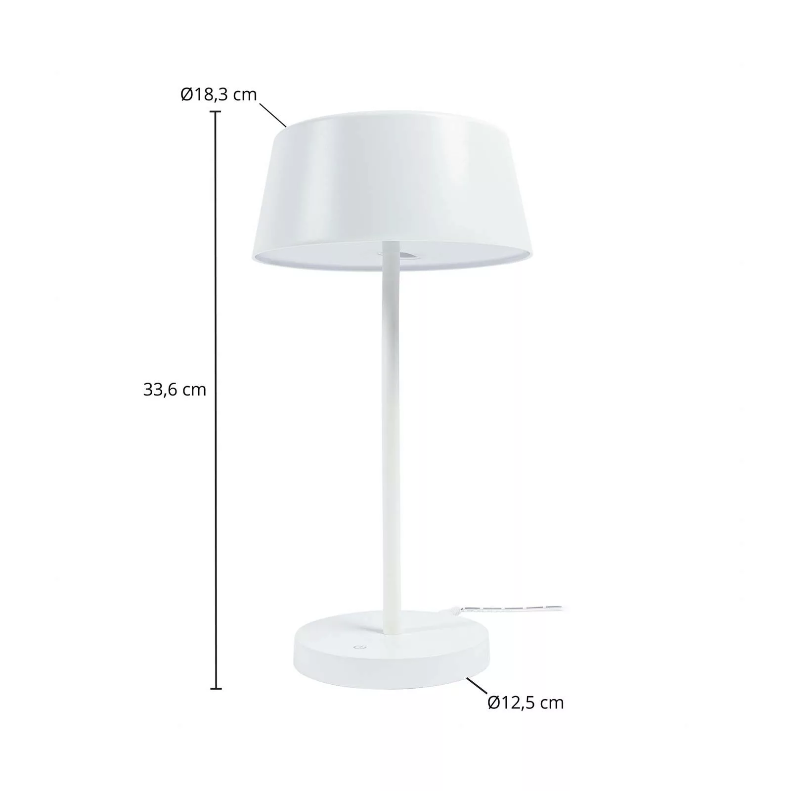 Lindby Milica LED-Tischleuchte, weiß, dimmbar günstig online kaufen