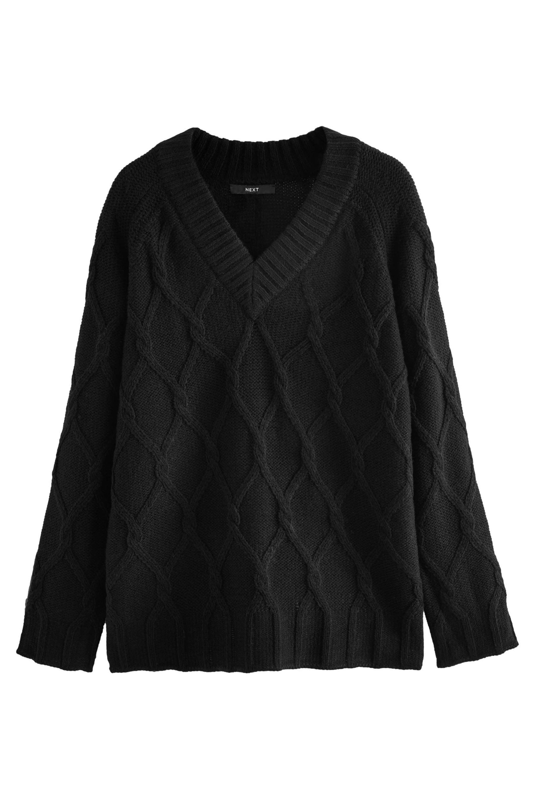 Next V-Ausschnitt-Pullover Tunikapullover mit V-Ausschnitt, Kurzgröße günstig online kaufen