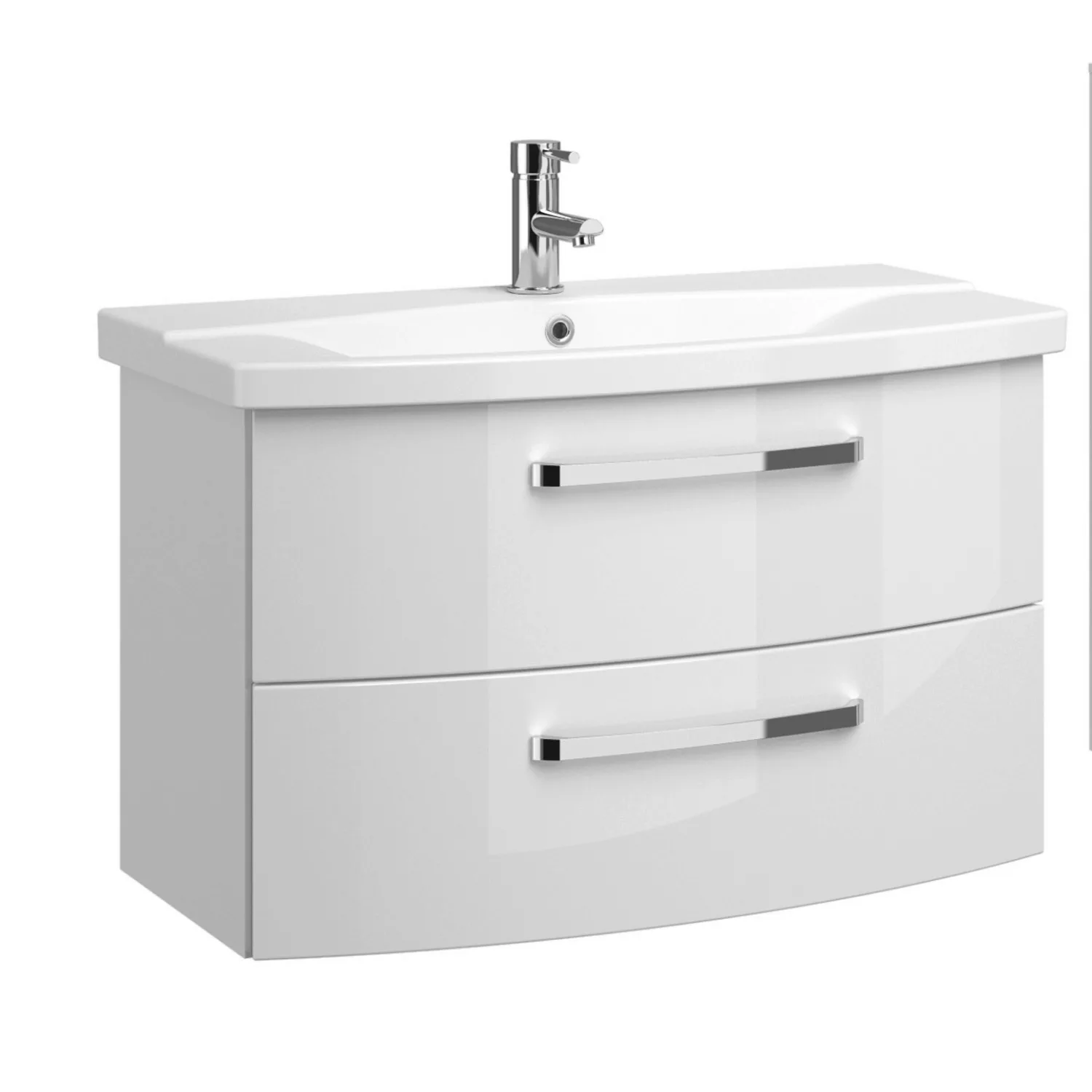 Saphir Waschtisch "Serie 4010 Keramik-Waschtisch mit Unterschrank, 84 cm br günstig online kaufen