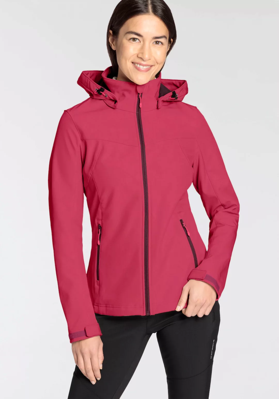 Icepeak Softshelljacke "D SOFTSHELLJACKE BRENHAM", mit Kapuze, mit hohem St günstig online kaufen