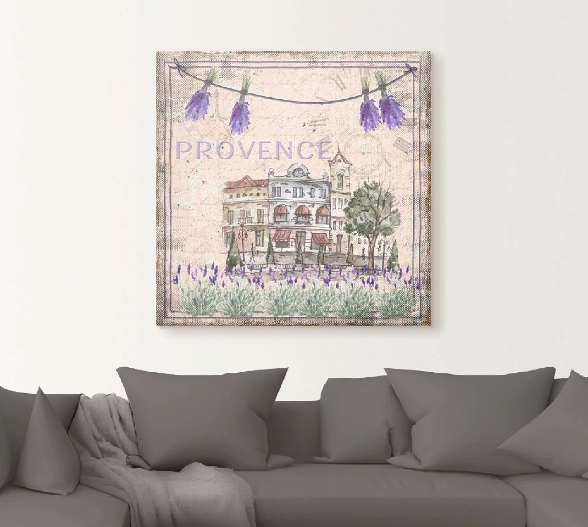 Artland Wandbild "Provence-meine Liebe", Blumen, (1 St.), als Alubild, Outd günstig online kaufen