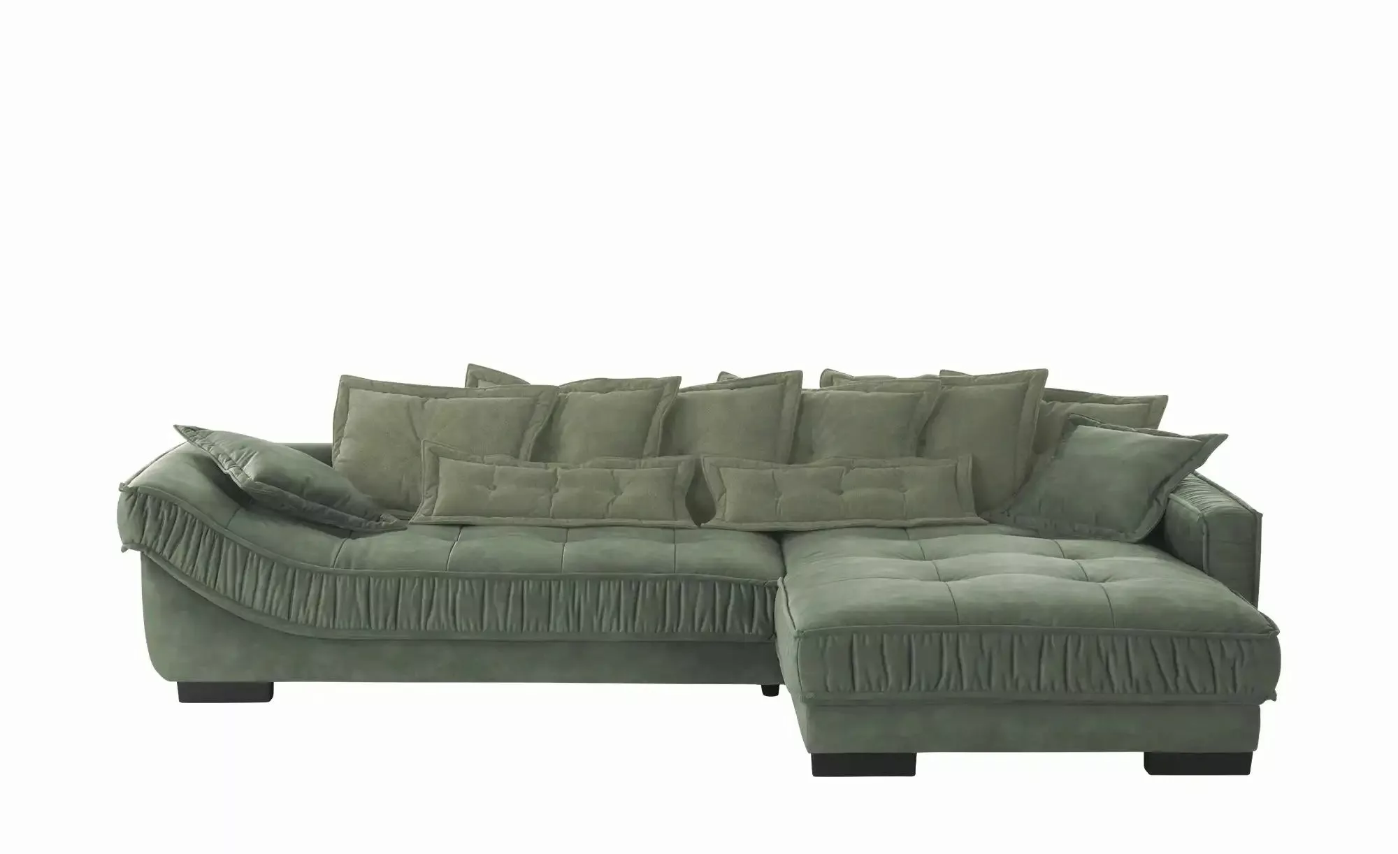 pop Ecksofa Zweifarbig Diwan III ¦ grün ¦ Maße (cm): B: 333 H: 90 T: 202.0 günstig online kaufen