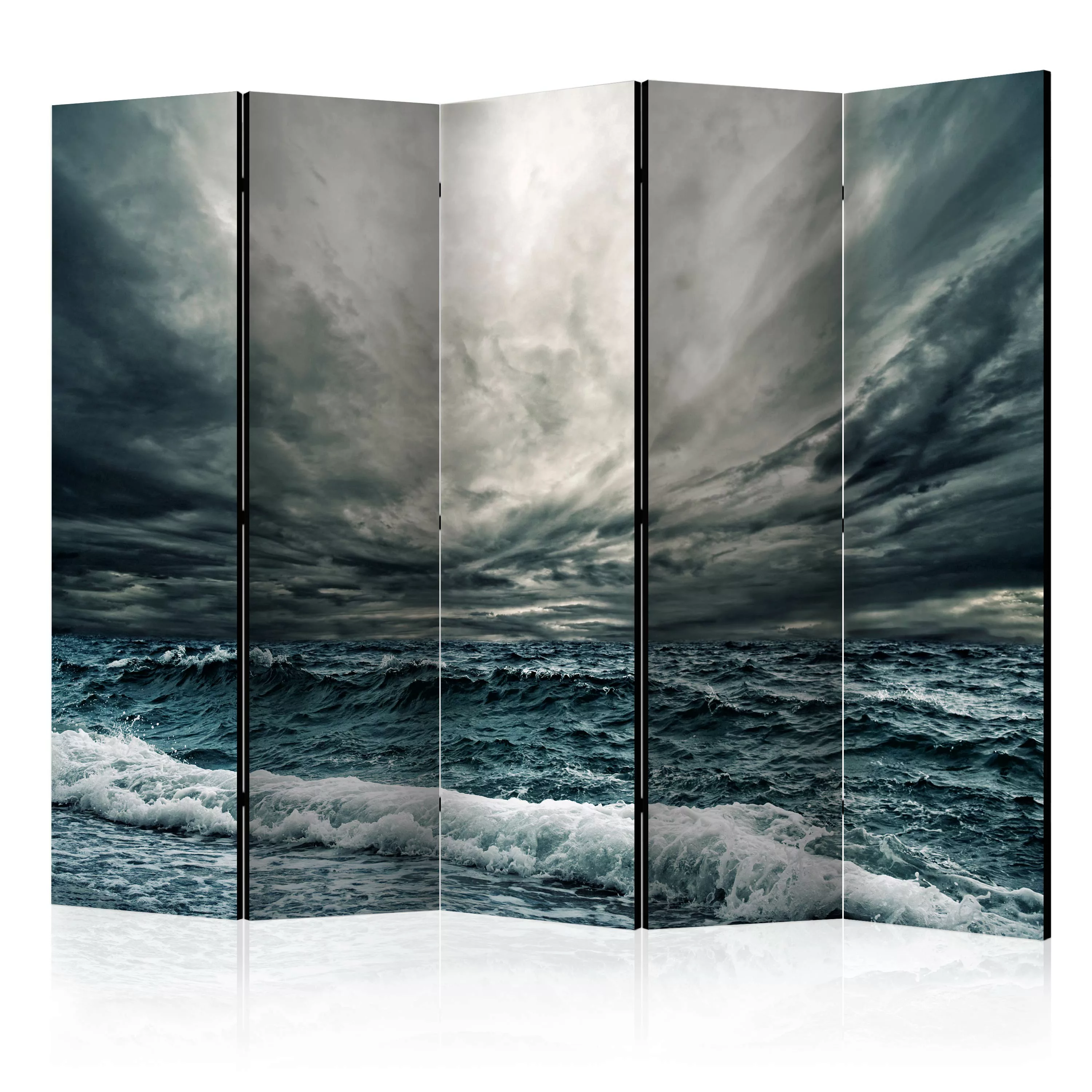 5-teiliges Paravent - Ocean Waves Ii [room Dividers] günstig online kaufen