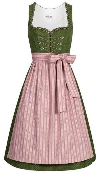 Nübler Dirndl Damen Dirndl midi im Landhausstil, Rocklänge 70cm (Dirndl Set günstig online kaufen