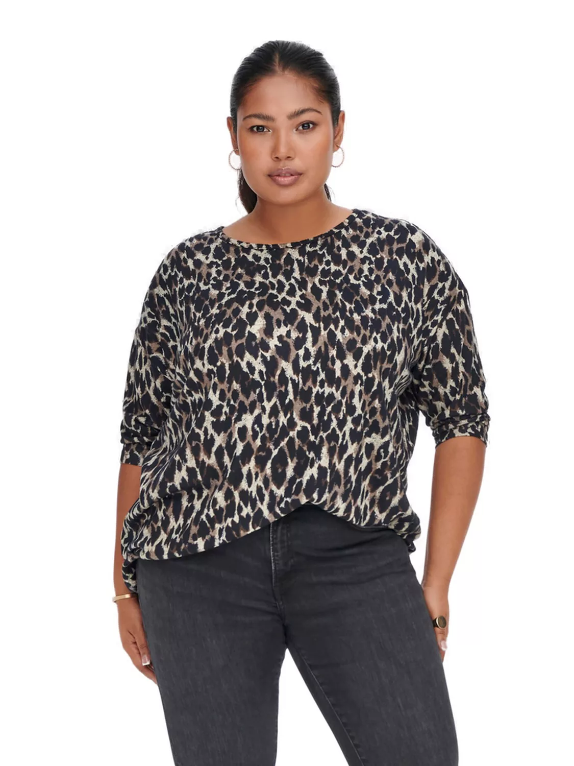 Carmakoma by Only Damen Langarmshirt CARALBA 3/4 - Plus Size günstig online kaufen