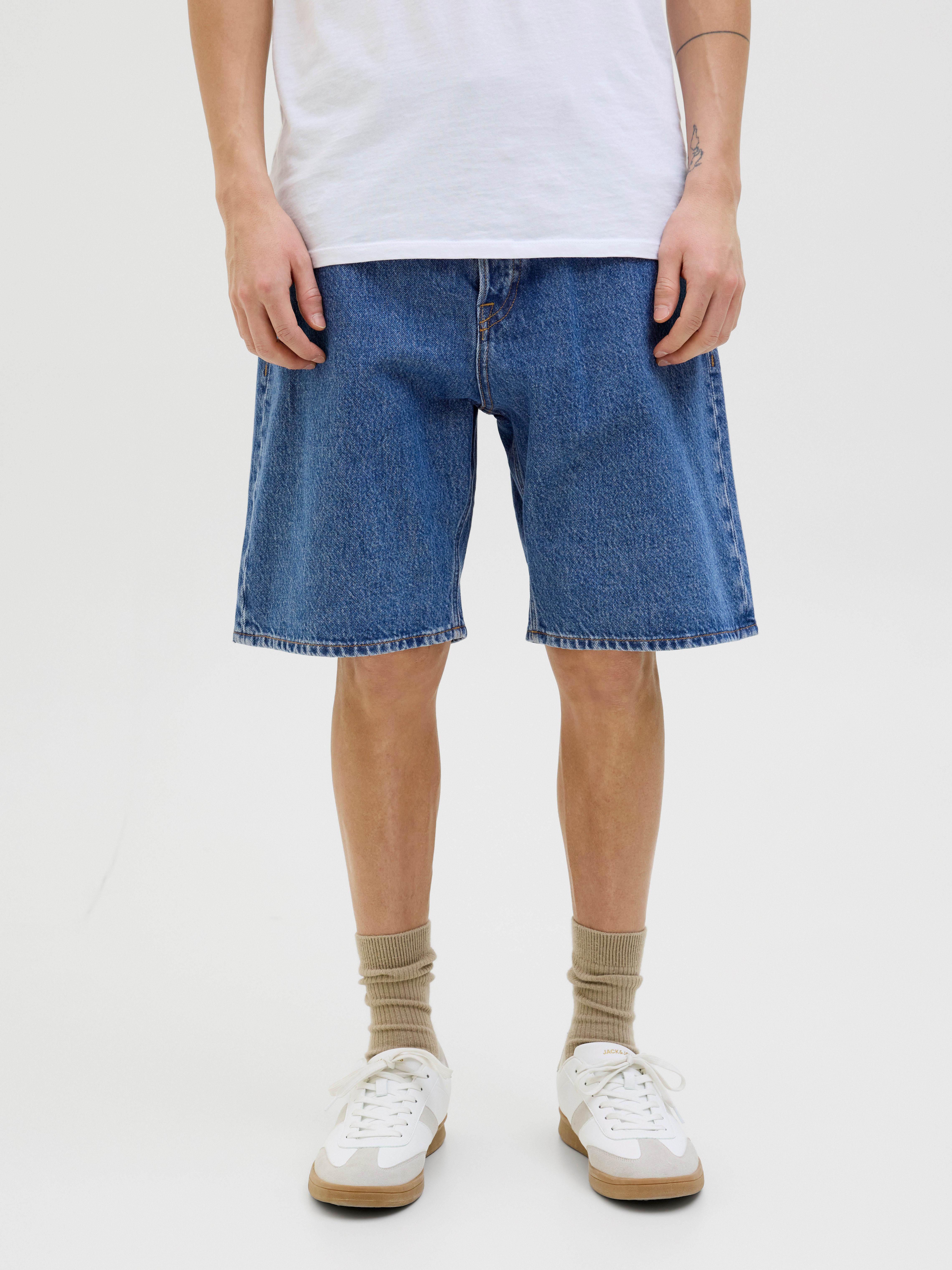 Jack & Jones Herren Jeans Short JJIALEX JJORIGINAL SHORTS- Baggy Fit - Blau günstig online kaufen