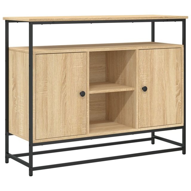 vidaXL Kleiderschrank Sideboard Sonoma-Eiche 100x35x80 cm Holzwerkstoff günstig online kaufen