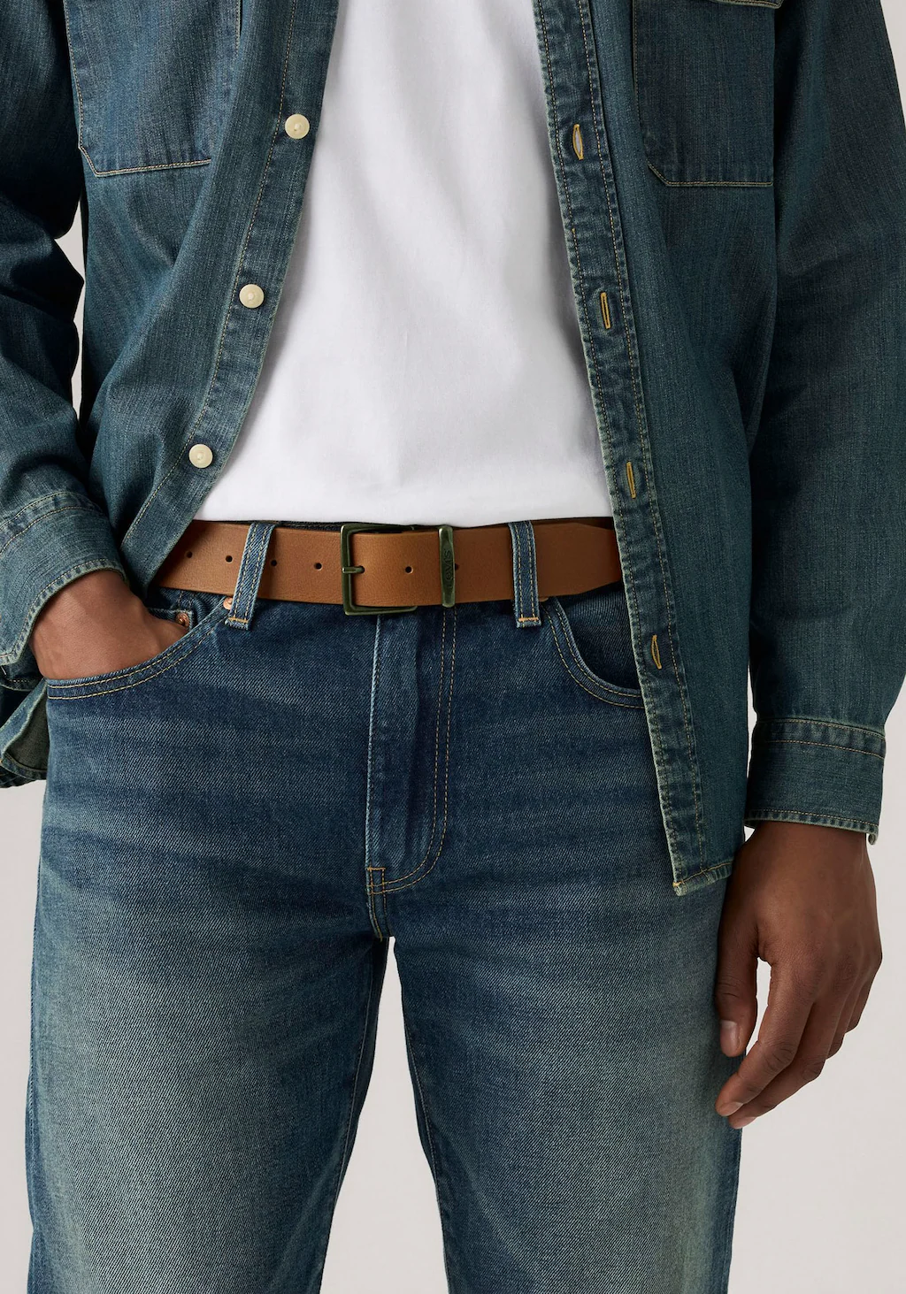 Levis Ledergürtel "FLAT KEEPER BELT", mit Metallschnalle günstig online kaufen