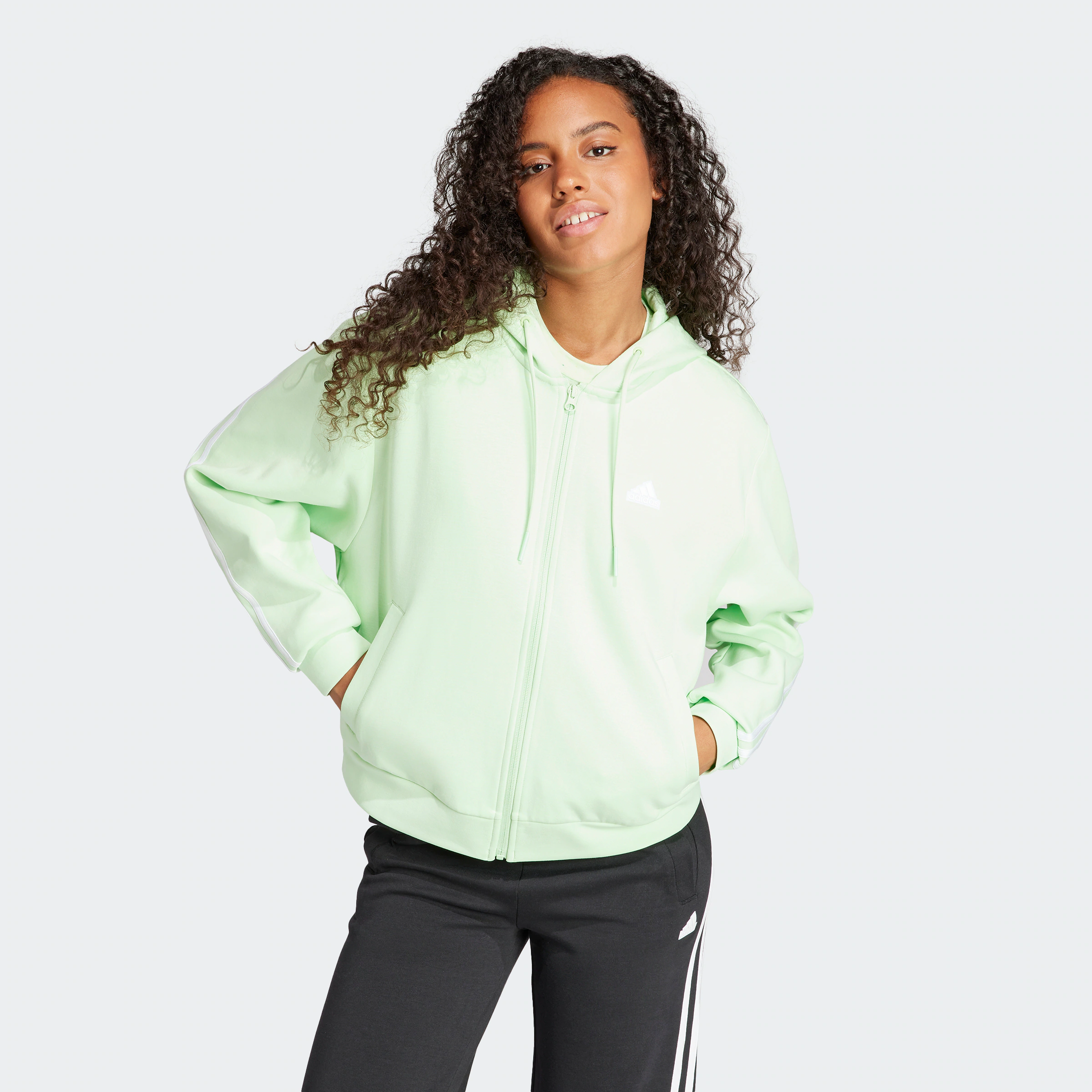 adidas Sportswear Kapuzensweatshirt "W FI 3S FZ HD" günstig online kaufen