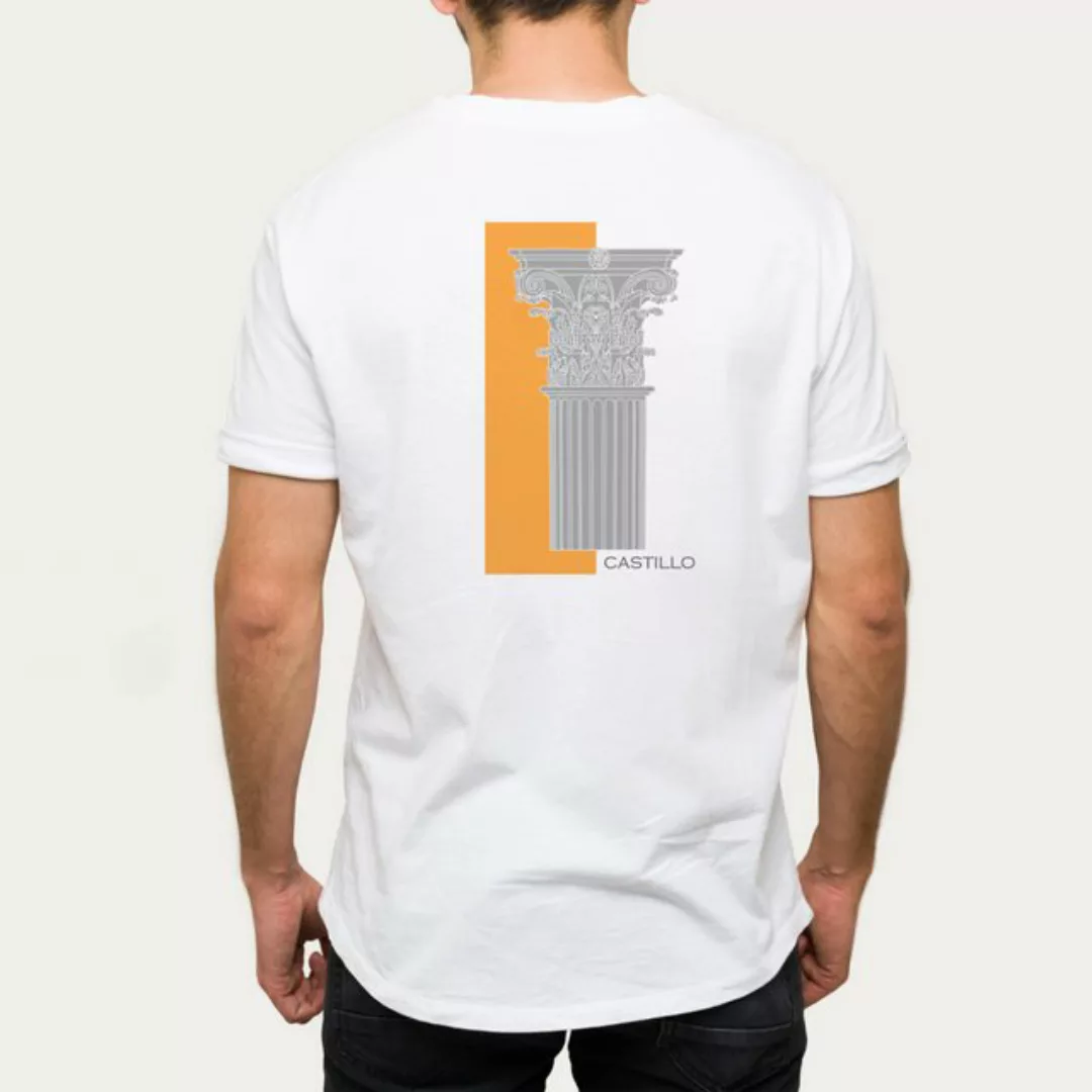 queence Kurzarmshirt Greek Column - Cooles Shirt mit Aufdruck (1-tlg) mit c günstig online kaufen