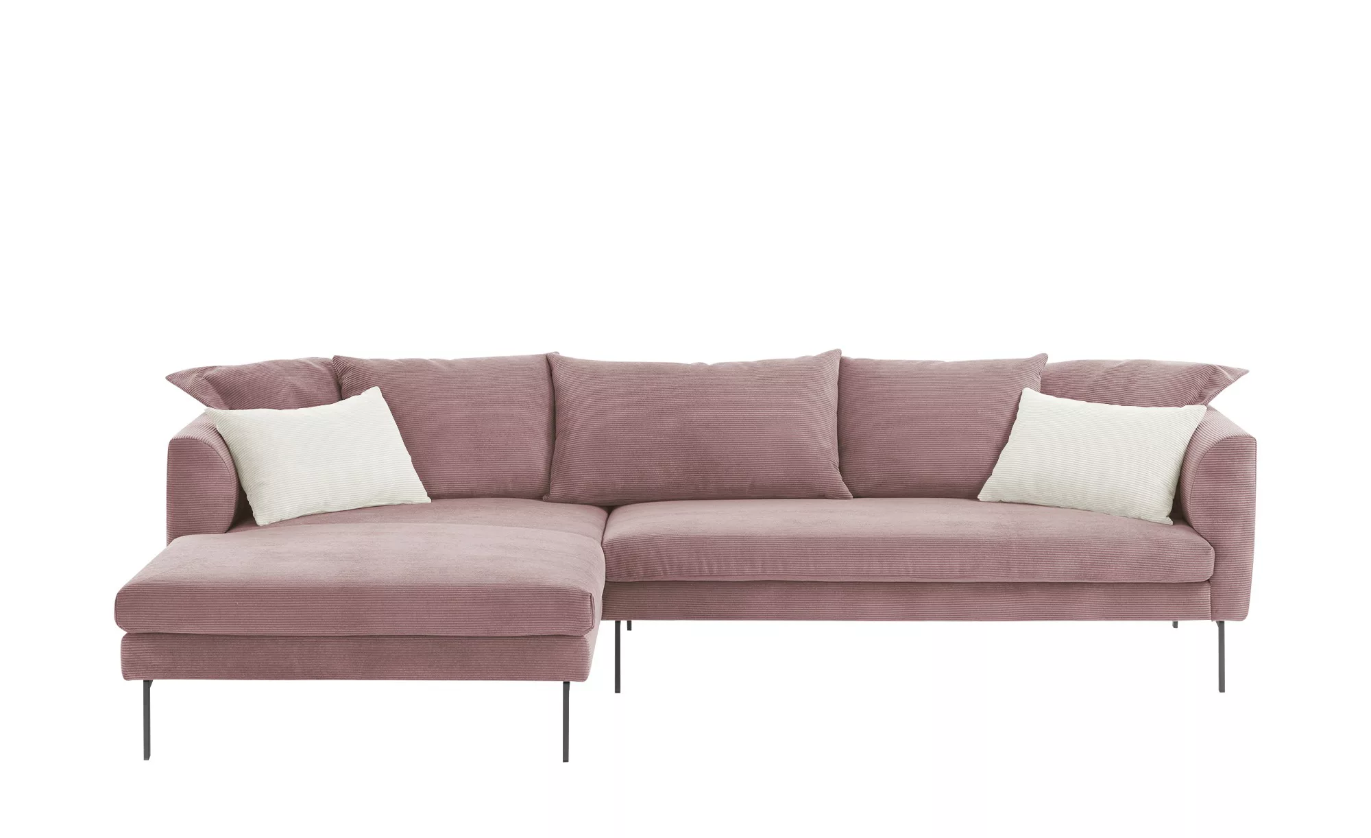 Gray & Jones Ecksofa aus Cord Avola ¦ rosa/pink ¦ Maße (cm): B: 284 H: 85 T günstig online kaufen