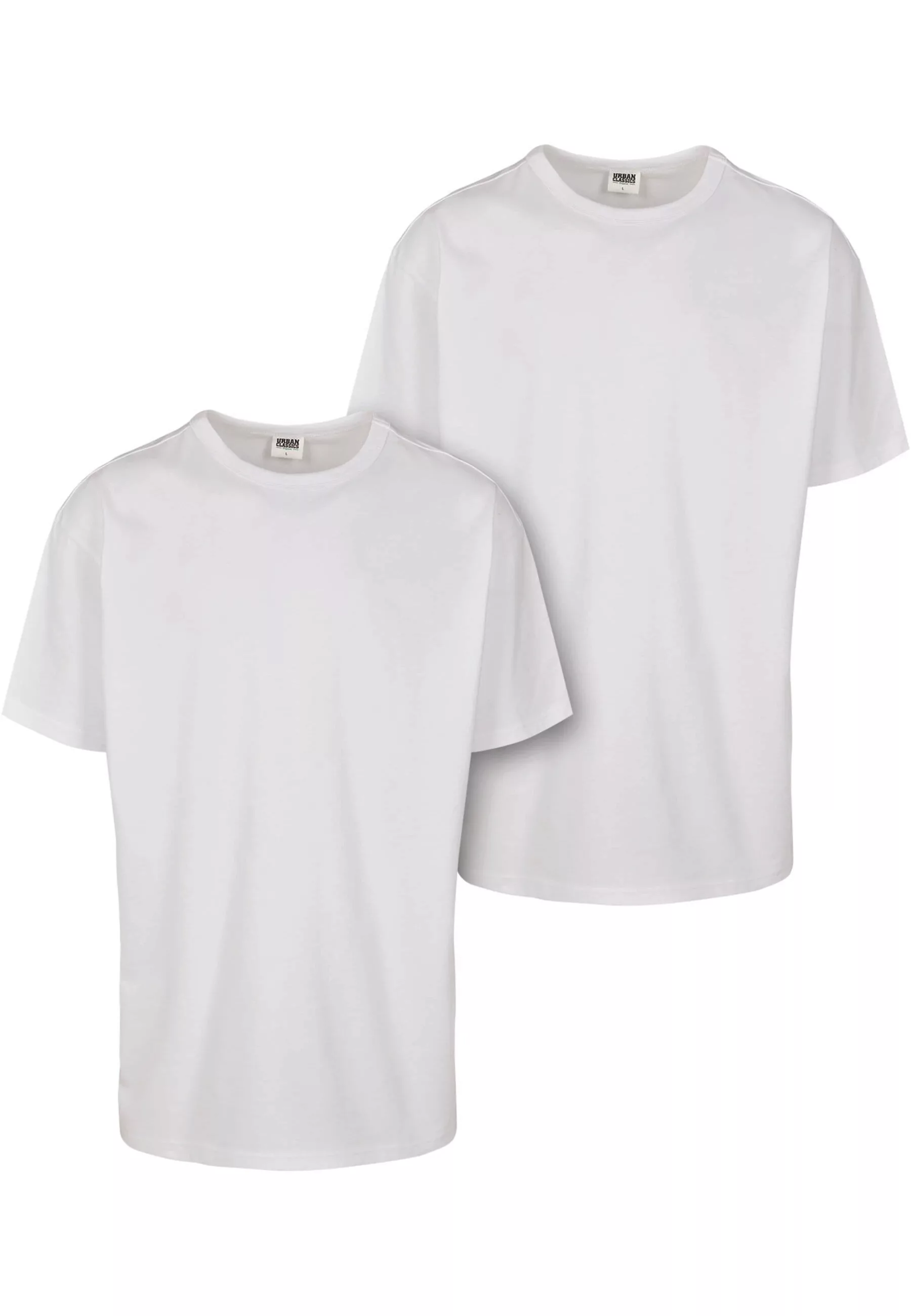 URBAN CLASSICS Kurzarmshirt "Urban Classics Herren Organic Basic Tee 2-Pack günstig online kaufen