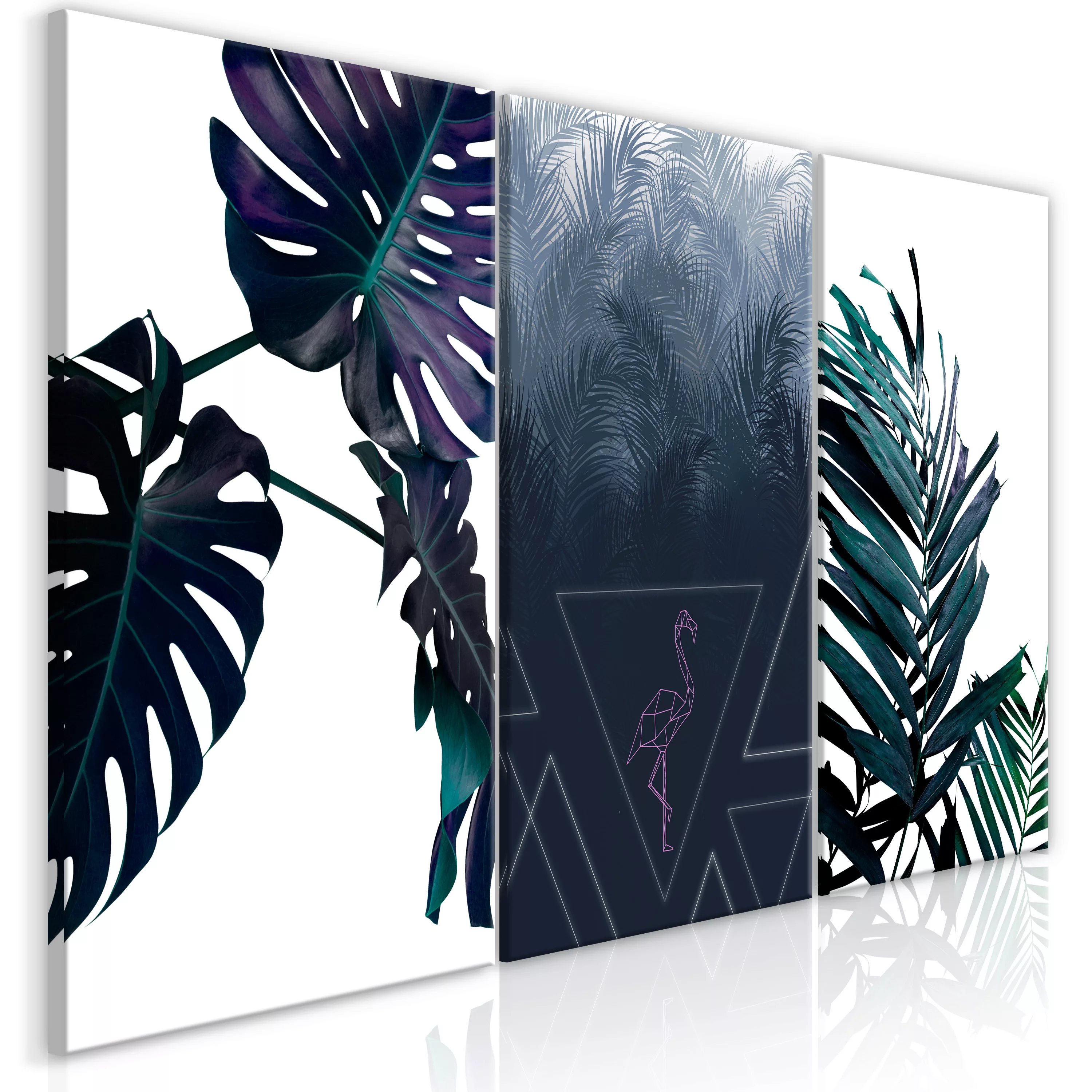 Wandbild - Cool Leaves (3 Parts) günstig online kaufen