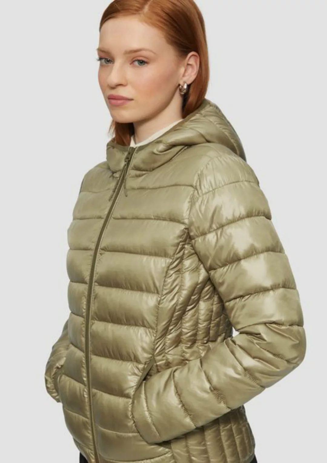 QS Outdoorjacke Steppjacke mit Kapuze günstig online kaufen