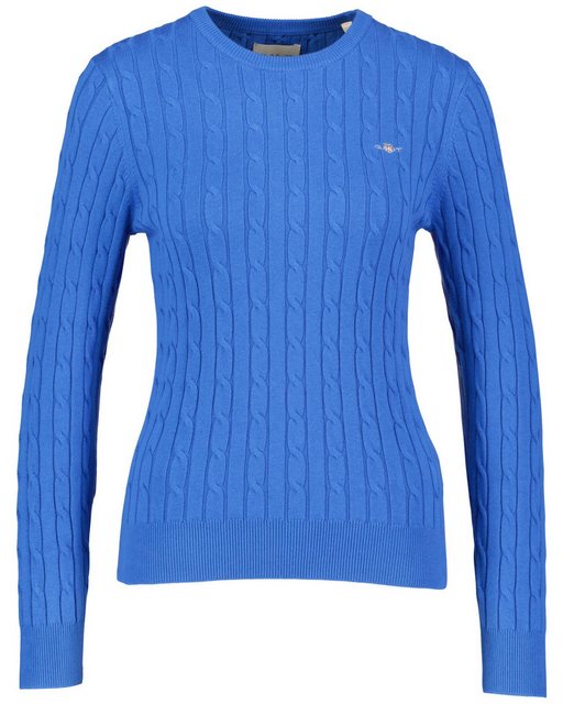 Gant Strickpullover Damen Pullover mit Zopfmuster (1-tlg) günstig online kaufen