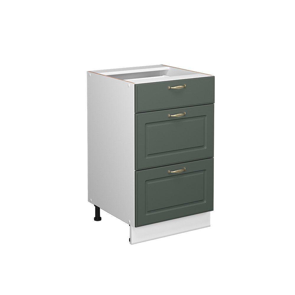 Vicco Midischrank Fame-Line, Grün-Gold Landhaus/Weiß, 50 günstig online kaufen