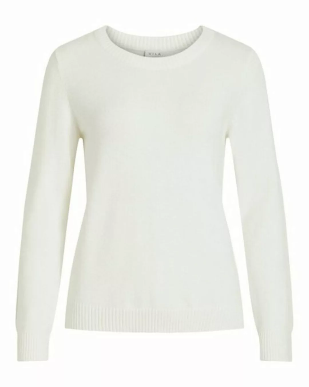 Vila Ril Langärmliger Pullover Mit O-ausschnitt XL White Alyssum günstig online kaufen