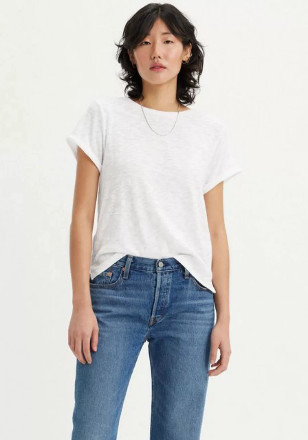 Levi's® Rundhalsshirt MARGOT TEE aus strukturierter Slub Yarn Qualität günstig online kaufen