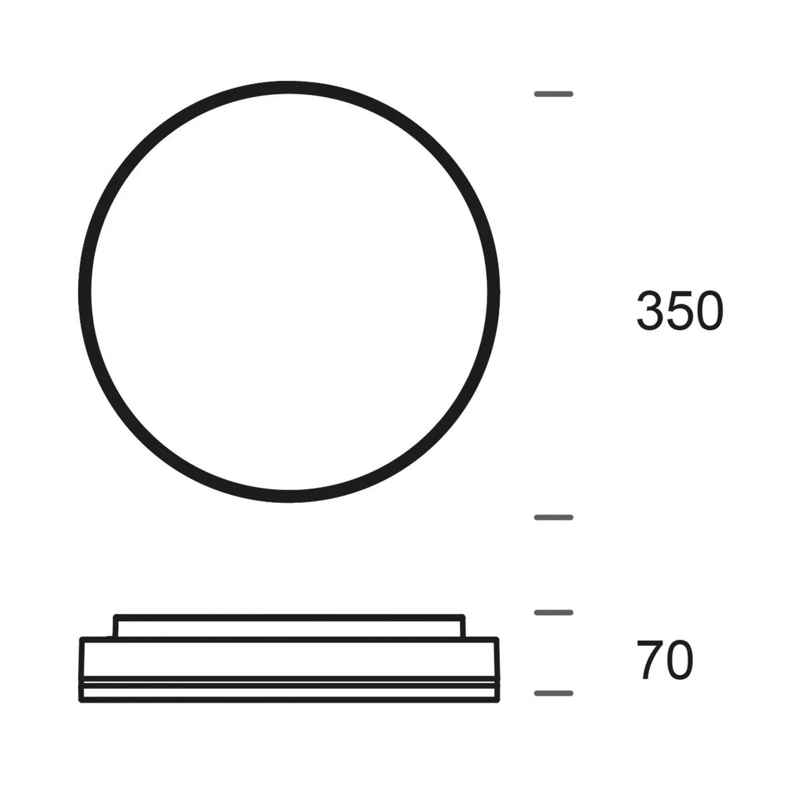 LED-Deckenleuchte Subra IP54 DALI-dimmbar 3.000K günstig online kaufen