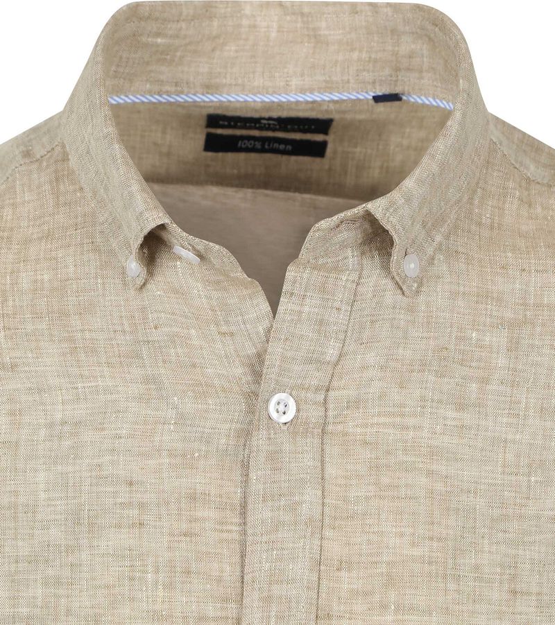 Steppin' Out Hemd Leinen Beige - Größe XXL günstig online kaufen