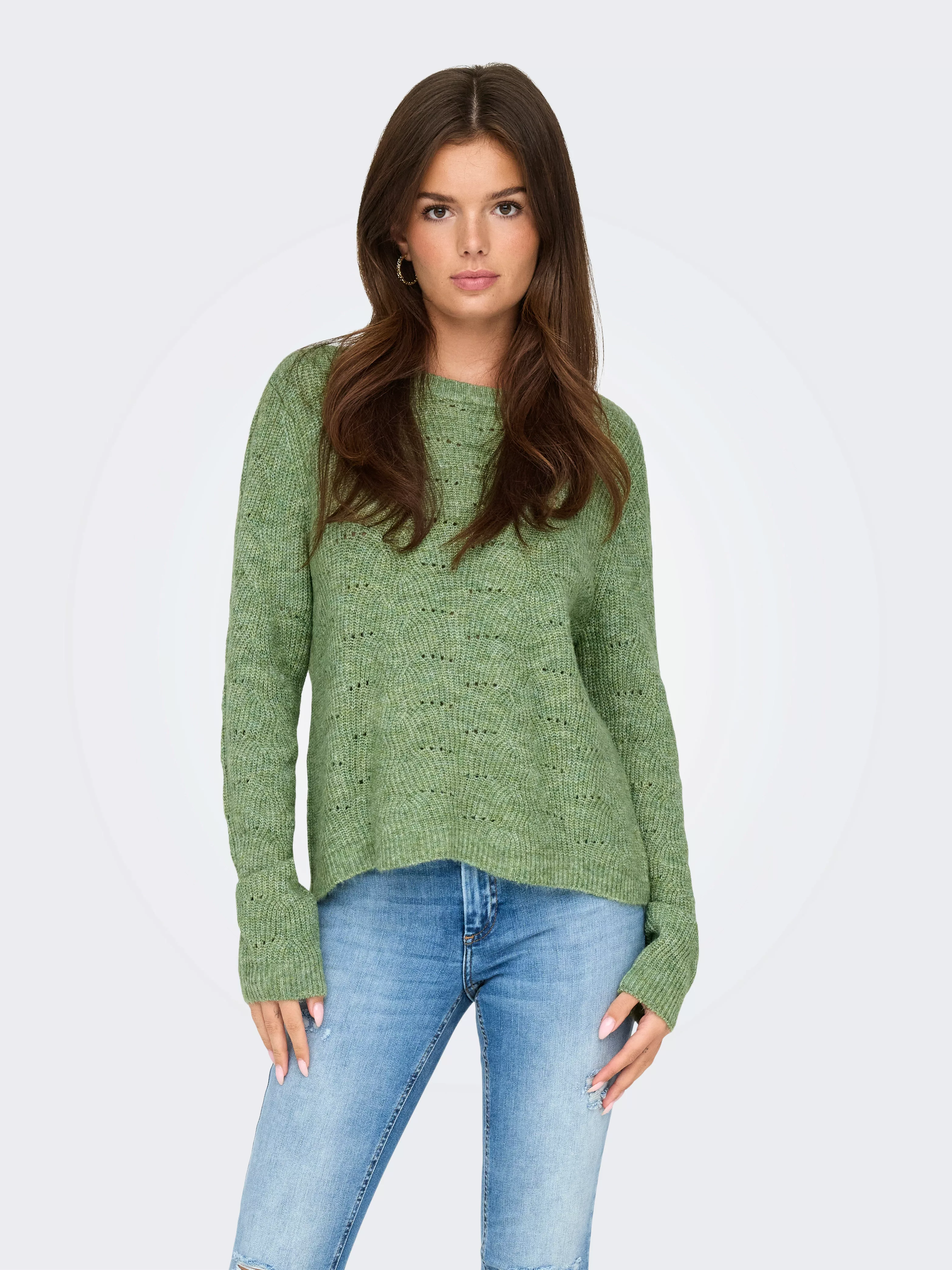 ONLY Strickpullover ONLLolli (1-tlg) Lochmuster günstig online kaufen