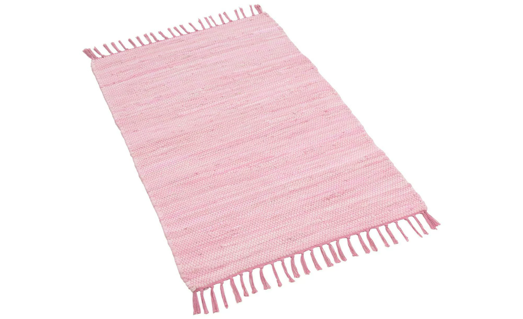 THEKO Teppich  Happy Co ¦ rosa/pink ¦ Baumwolle ¦ Maße (cm): B: 160 H: 0,5 günstig online kaufen