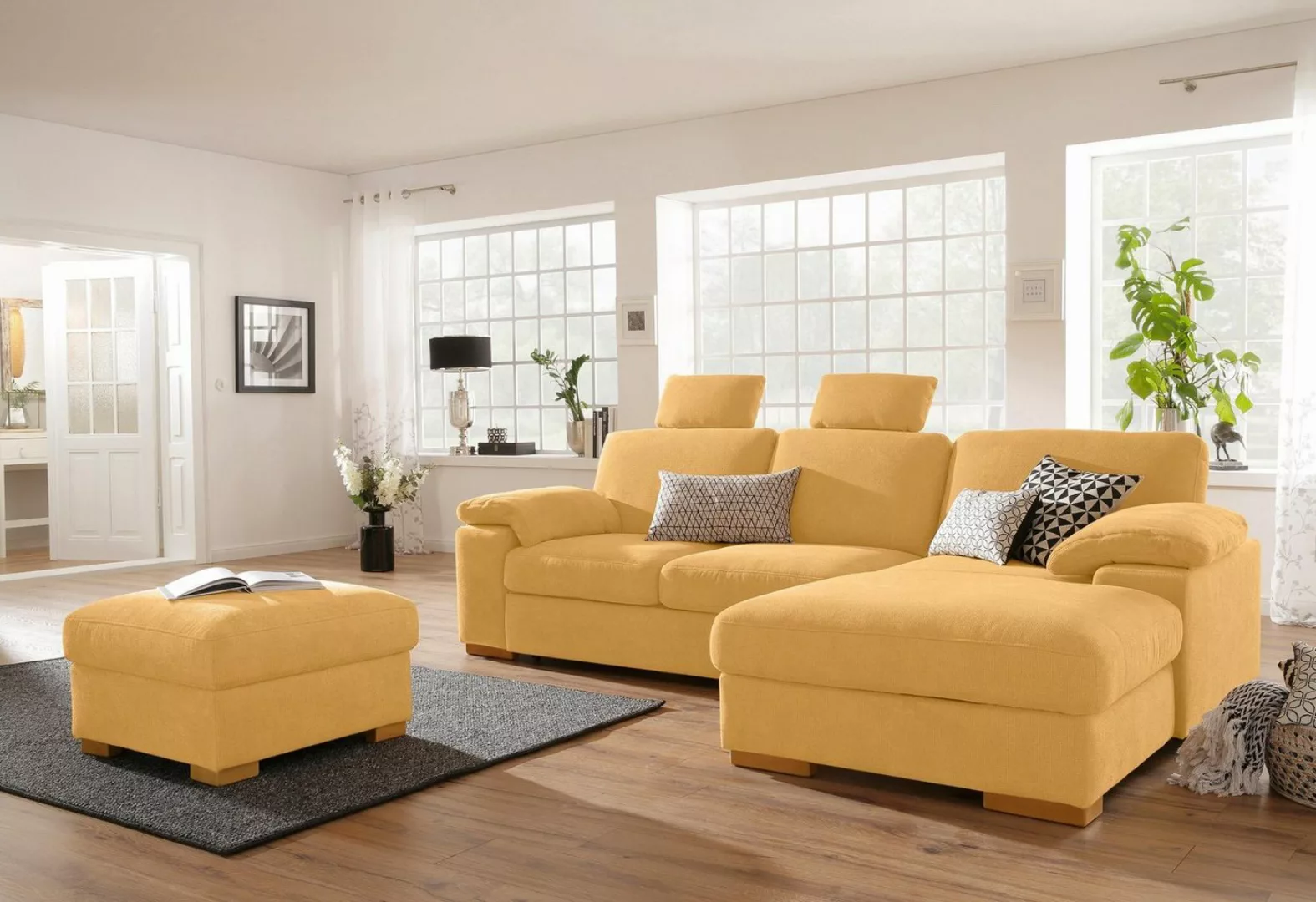 Home affaire Ecksofa Ventura L-Form, wahlweise mit Bettfunktion und Bettfun günstig online kaufen