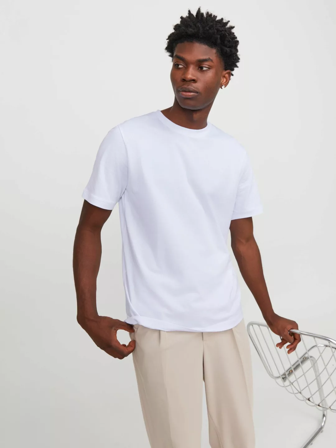 Jack & Jones T-Shirt Basic T-Shirt Kurzarm Dropped Shoulder Shirt JJEURBAN günstig online kaufen