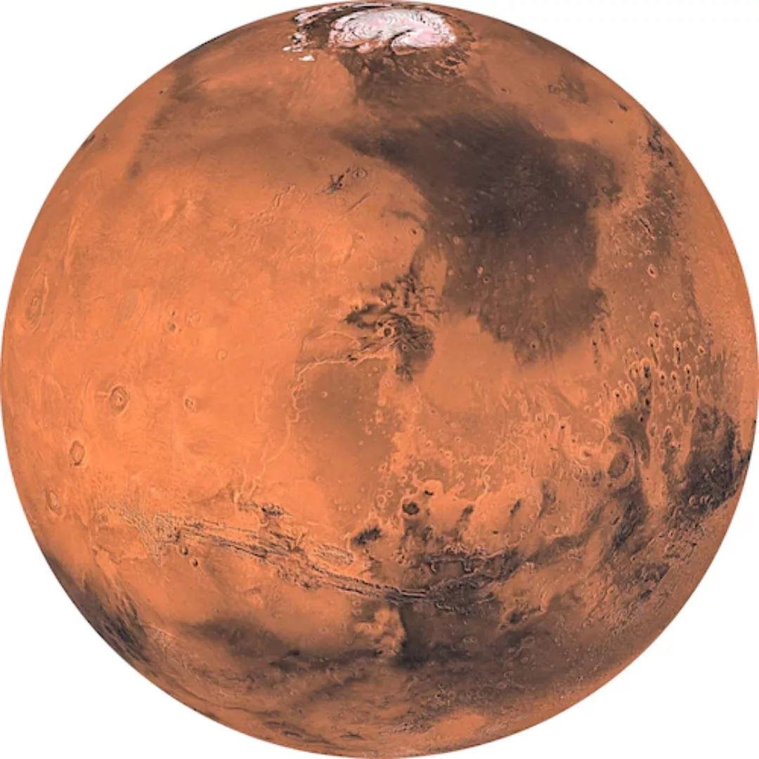 KOMAR Selbstklebende Vlies Fototapete/Wandtattoo - Mars - Größe 125 x 125 c günstig online kaufen