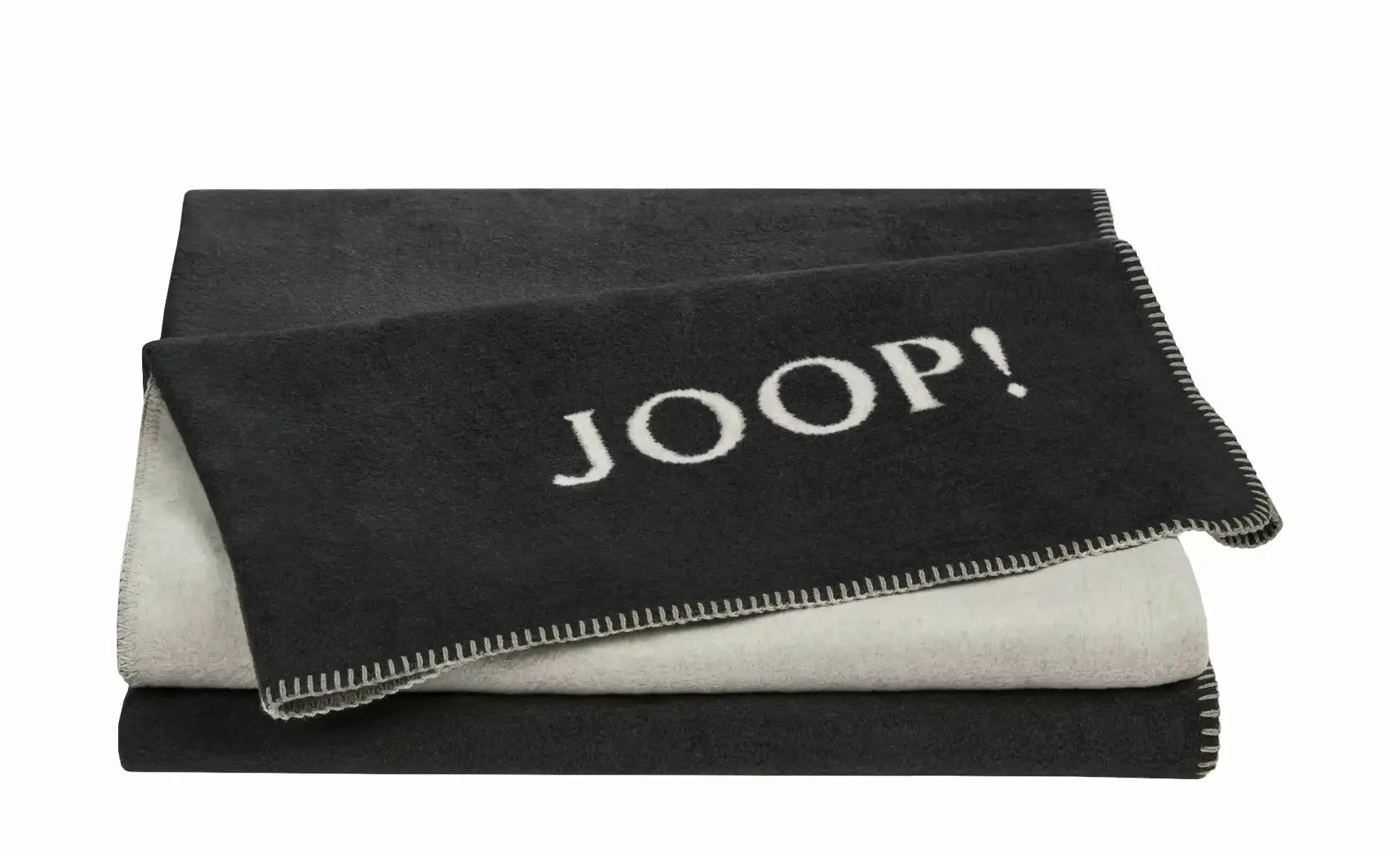 JOOP! Wohndecke  JOOP! Uni-Doubleface ¦ grau ¦ Baumwollmischgewebe ¦ Maße ( günstig online kaufen