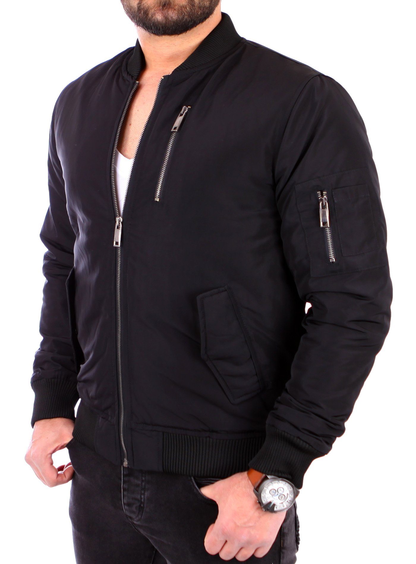 Reslad Bomberjacke Reslad Herren Authentic Bomberjacke günstig online kaufen