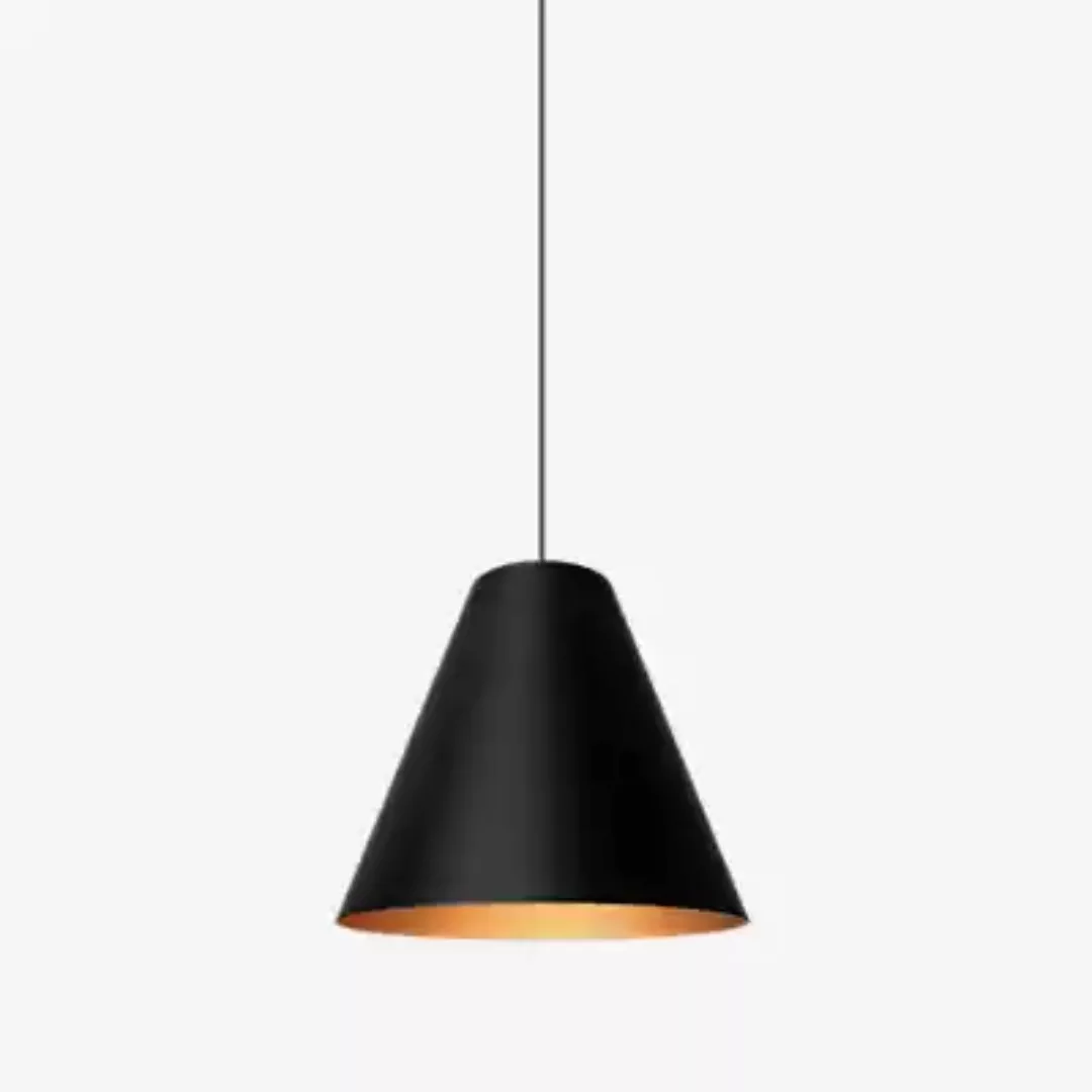 Wever & Ducré Shiek 5.0 LED, Schirm schwarz/Kupfer, Baldachin weiß günstig online kaufen