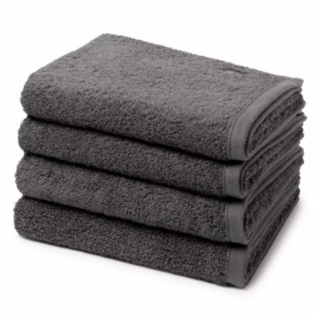 Ross 4 X Handtuch - im Set Vita Handtücher dunkelgrau günstig online kaufen
