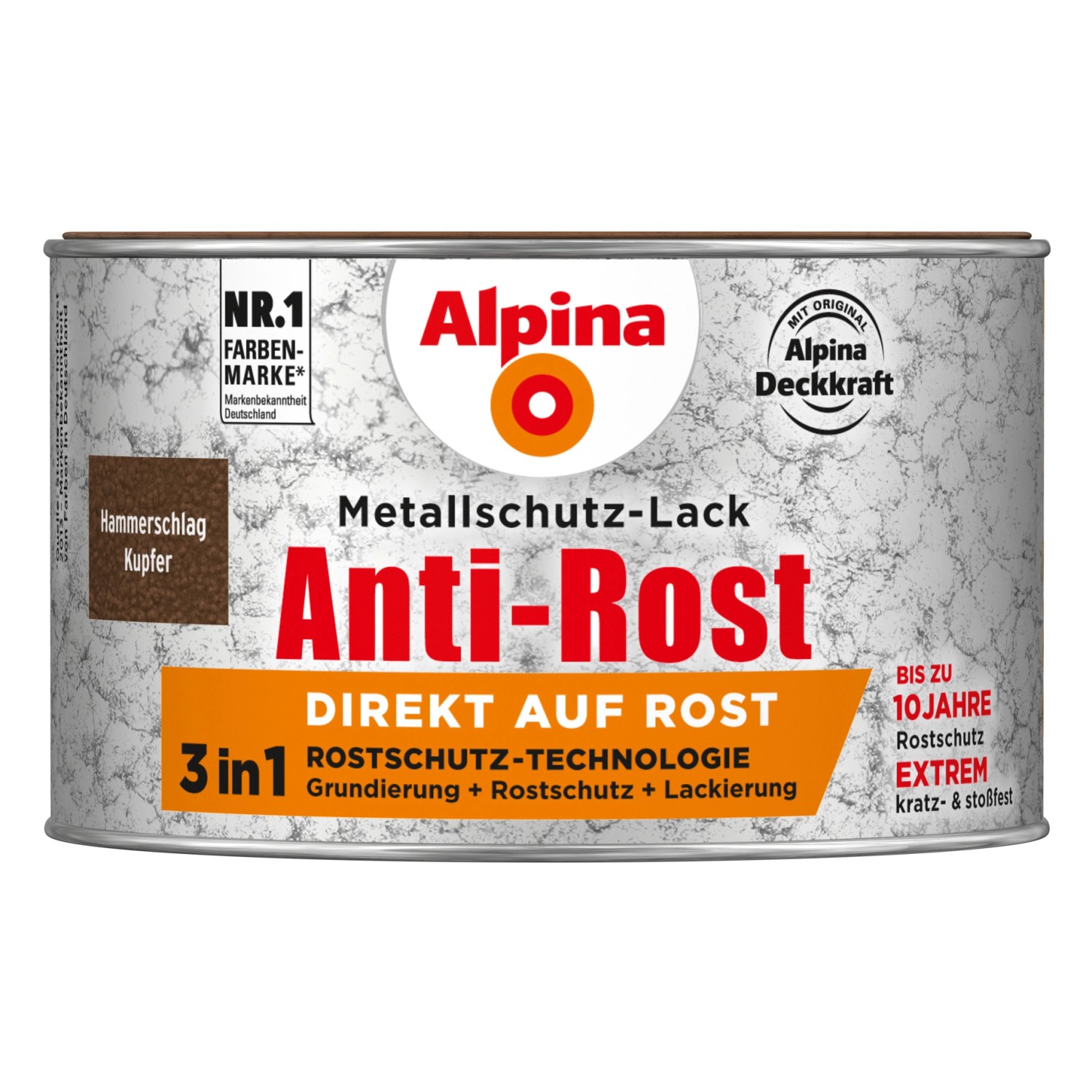 Alpina Metallschutz-Lack Anti-Rost Kupfer Hammerschlag 300 ml günstig online kaufen