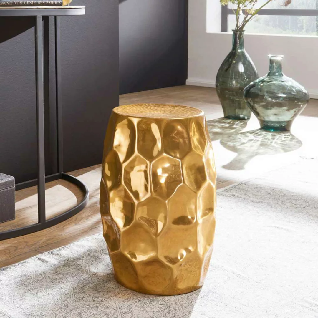 Sofa Anstelltisch aus Aluminium Goldfarben günstig online kaufen